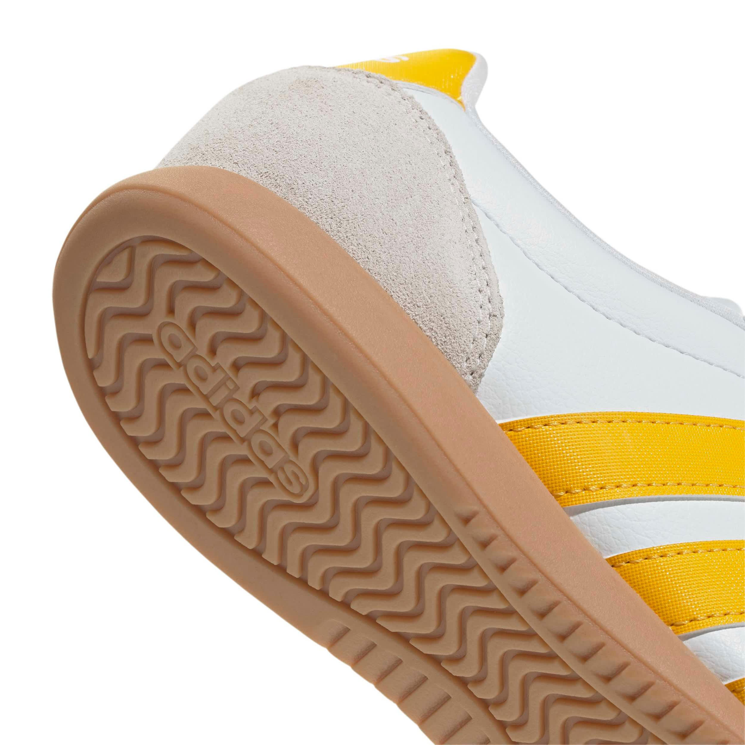 ADIDAS-WOMENS BARREDA LO SNEAKER-WHITE & GOLD