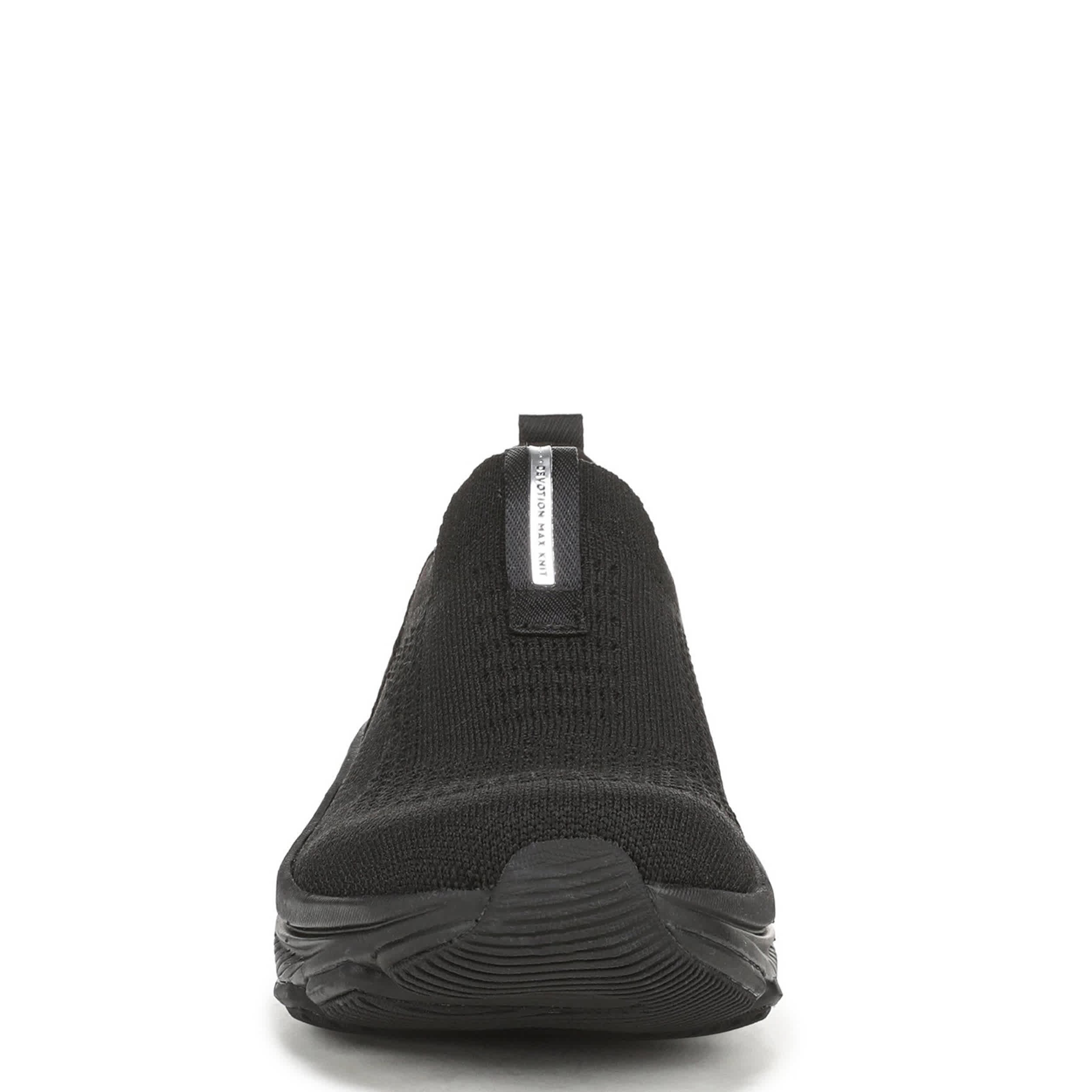 RYKA-WOMENS DEVOTION MAX KNIT WALKING SNEAKER-BLACK & BLACK