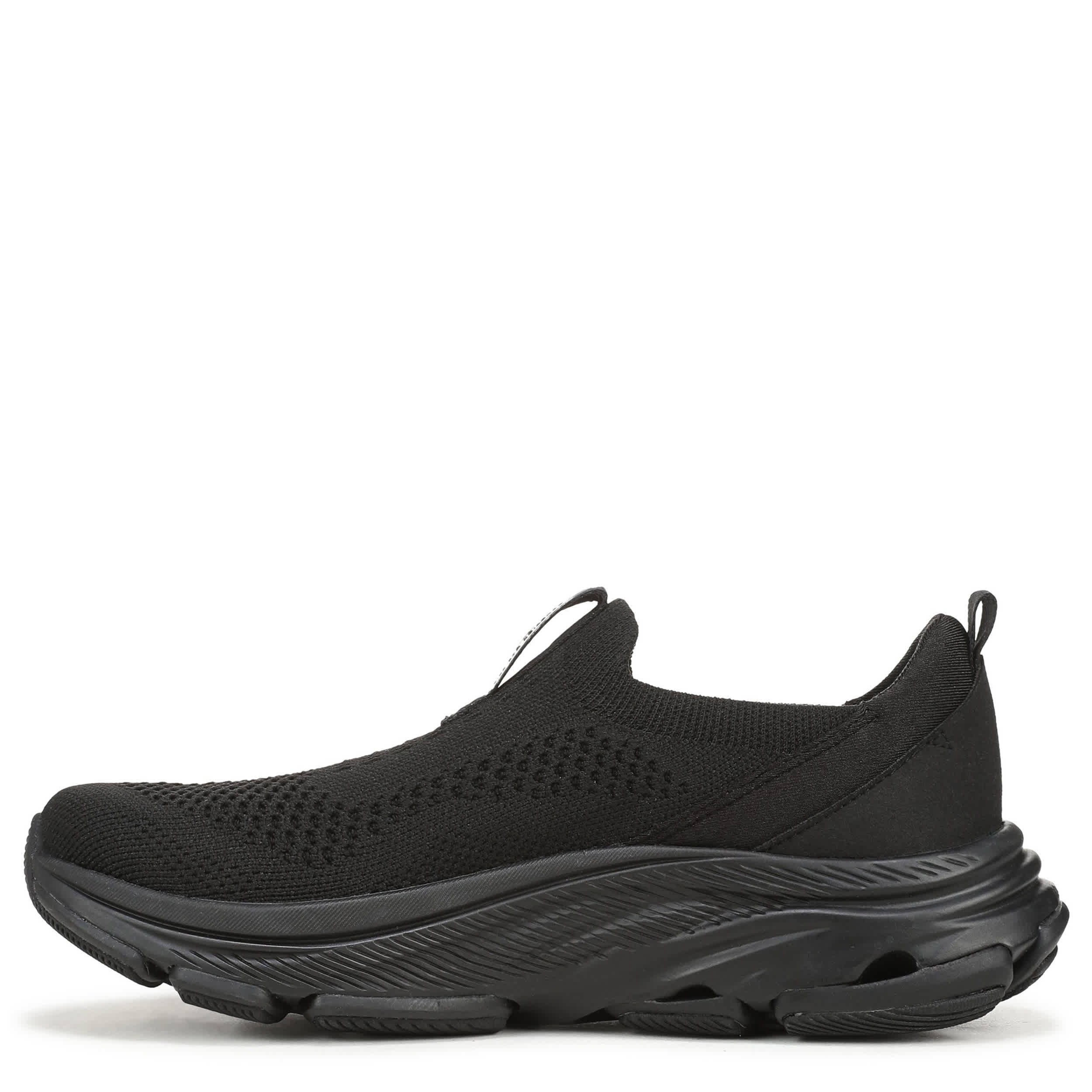 RYKA-WOMENS DEVOTION MAX KNIT WALKING SNEAKER-BLACK & BLACK