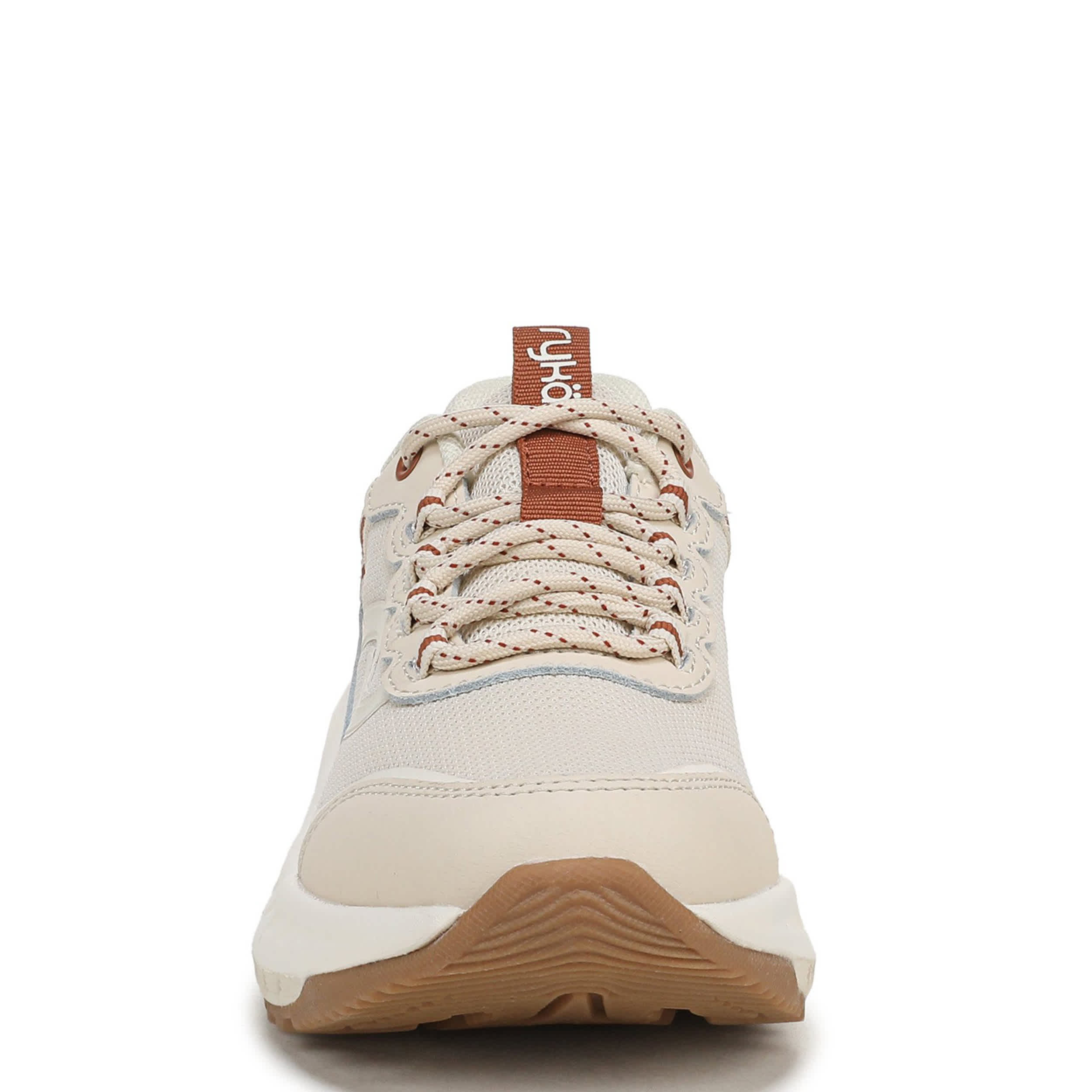 RYKA-WOMENS GUIDE WALKING SNEAKER-WHITE & BEIGE