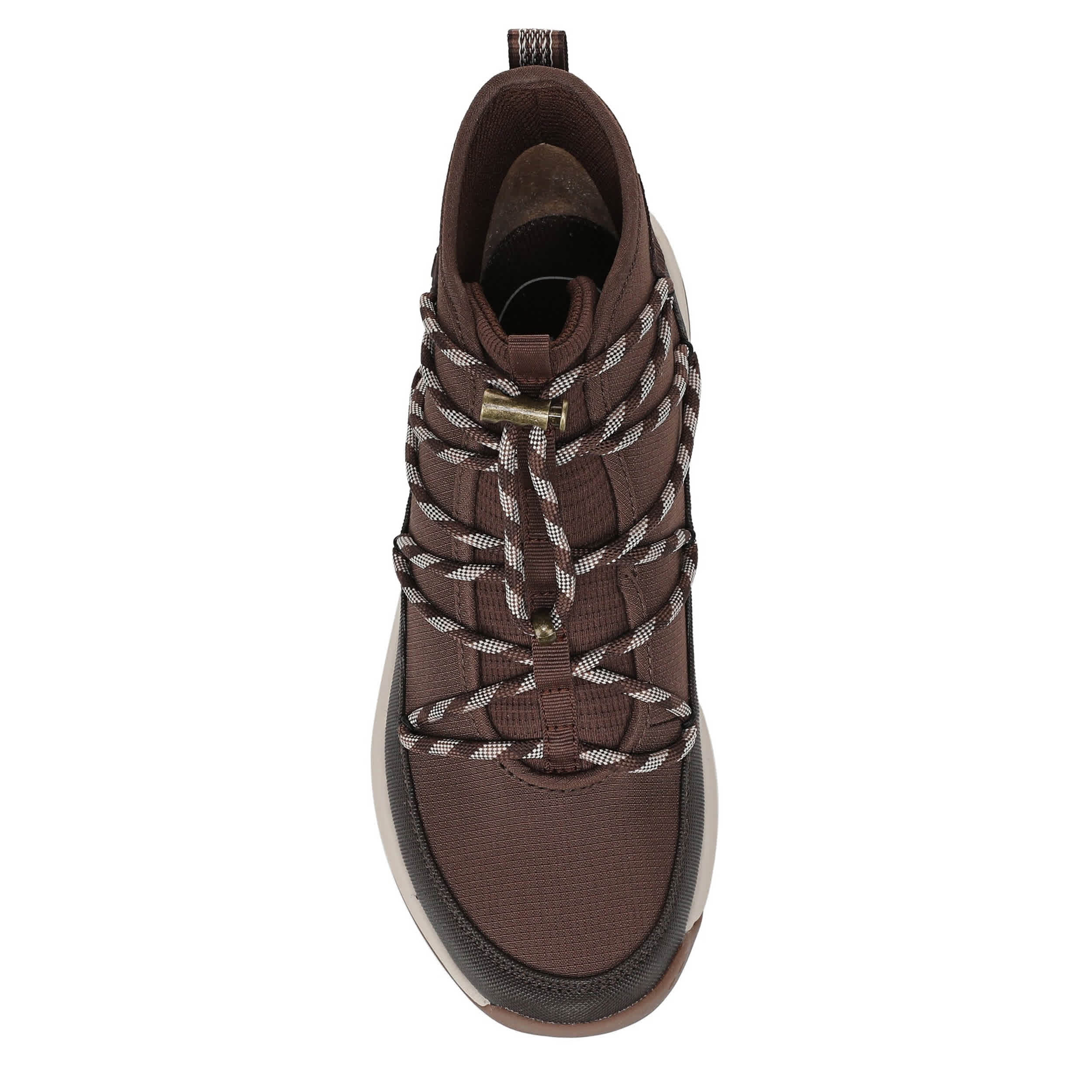 RYKA-WOMENS GUIDE WALKING SNEAKER-WHITE & BEIGE