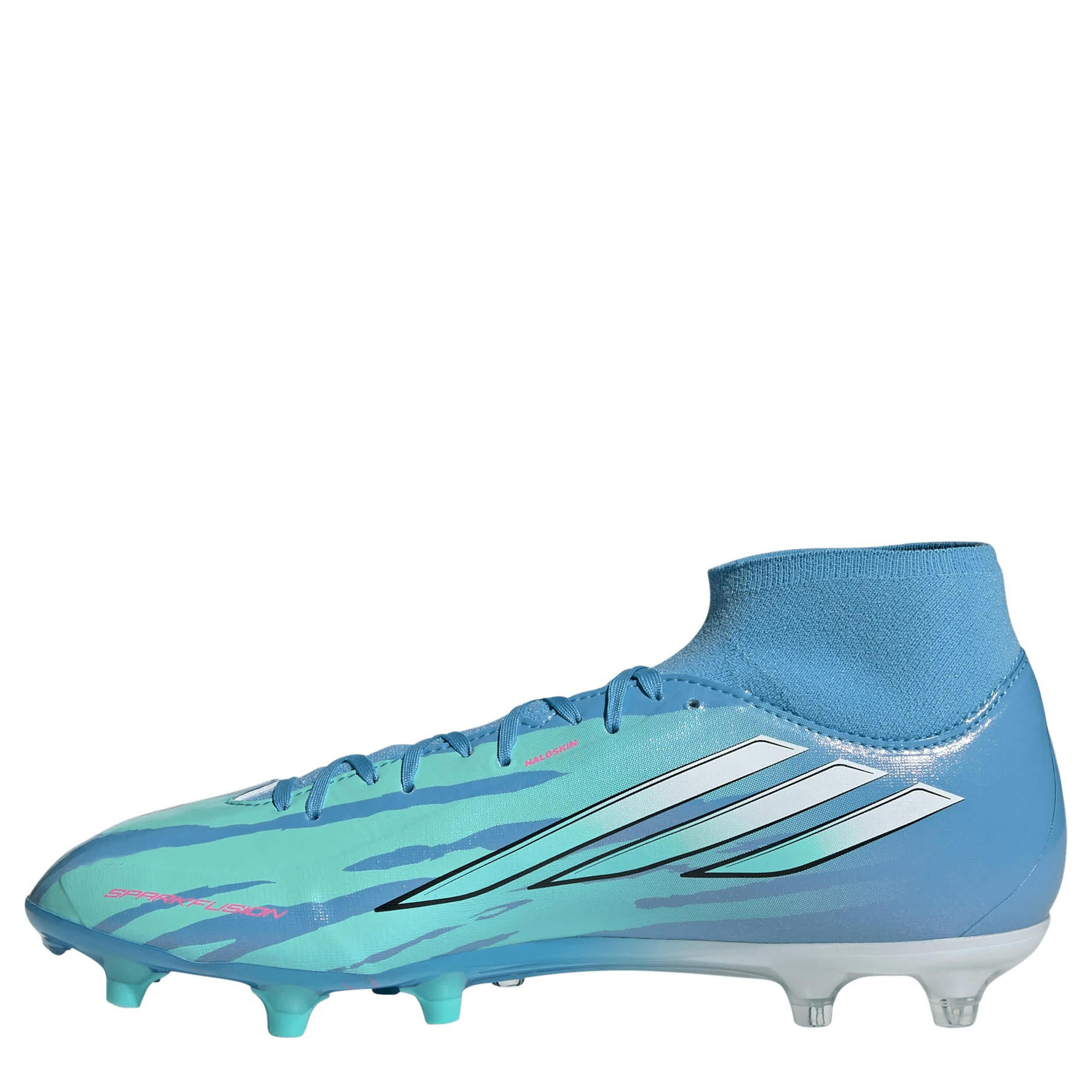 ADIDAS-WOMENS F50 SPARKFUSION ELITE TRINITY RODMAN SOCCER CLEATS-BLUE & WHITE