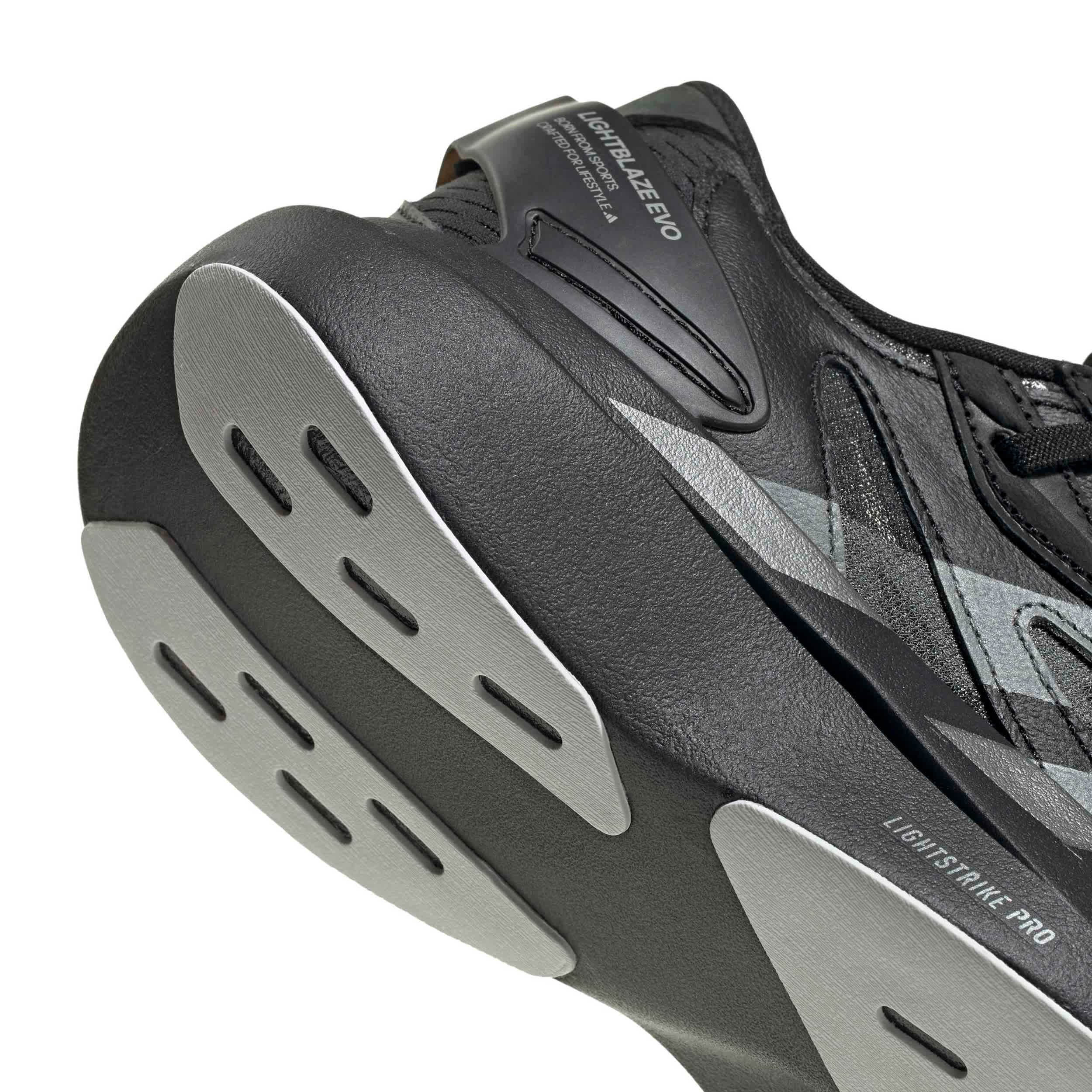 ADIDAS-WOMENS LIGHBLAZE EVO SL RUNNING SHOE-BLACK & GREY
