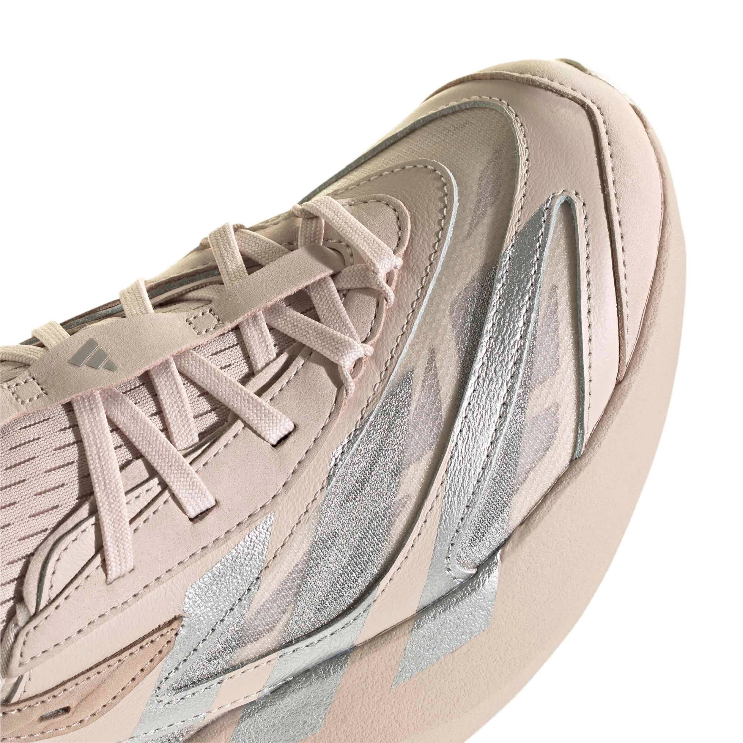 ADIDAS-WOMENS LIGHBLAZE EVO SL RUNNING SHOE-TAUPE & SILVER
