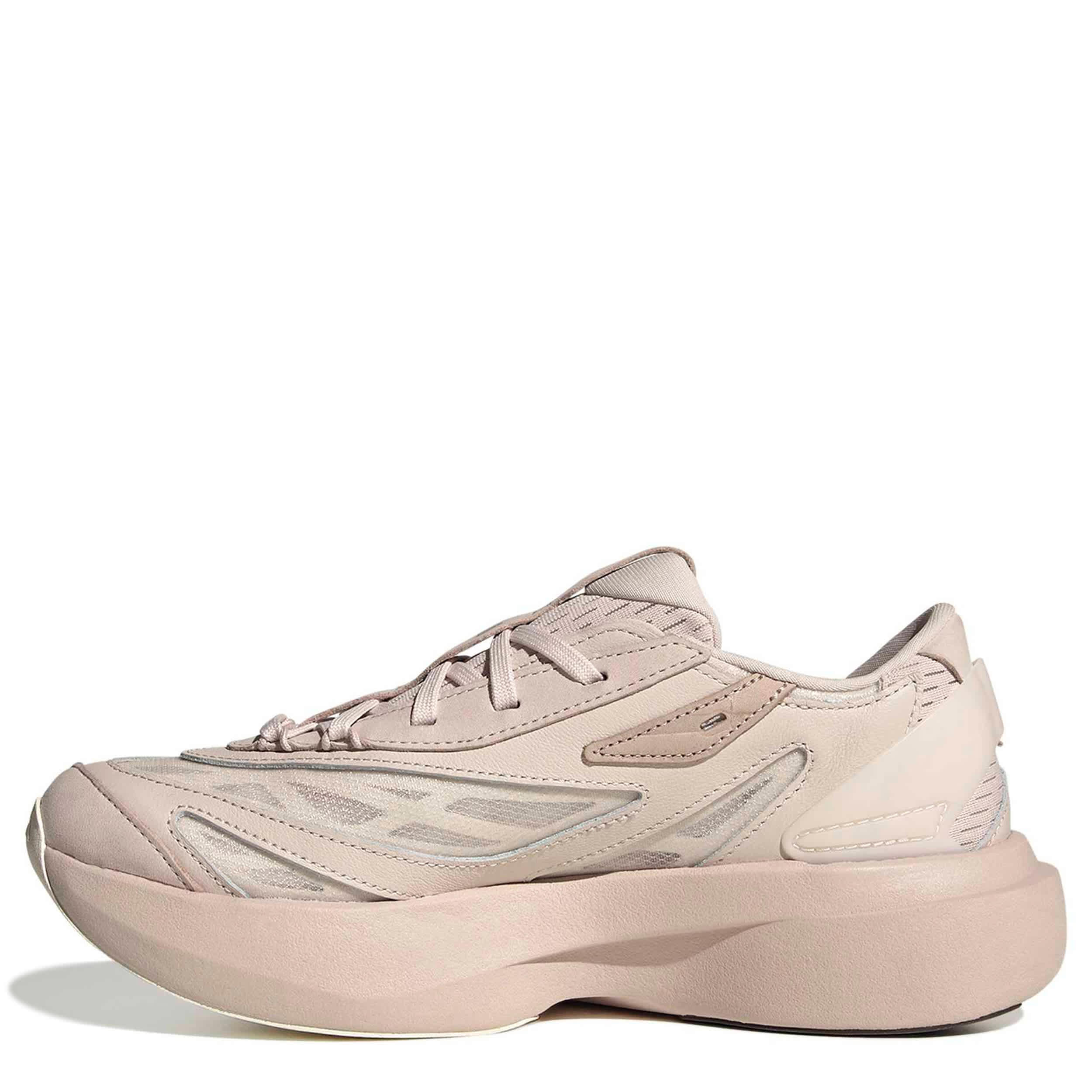 ADIDAS-WOMENS LIGHBLAZE EVO SL RUNNING SHOE-TAUPE & SILVER