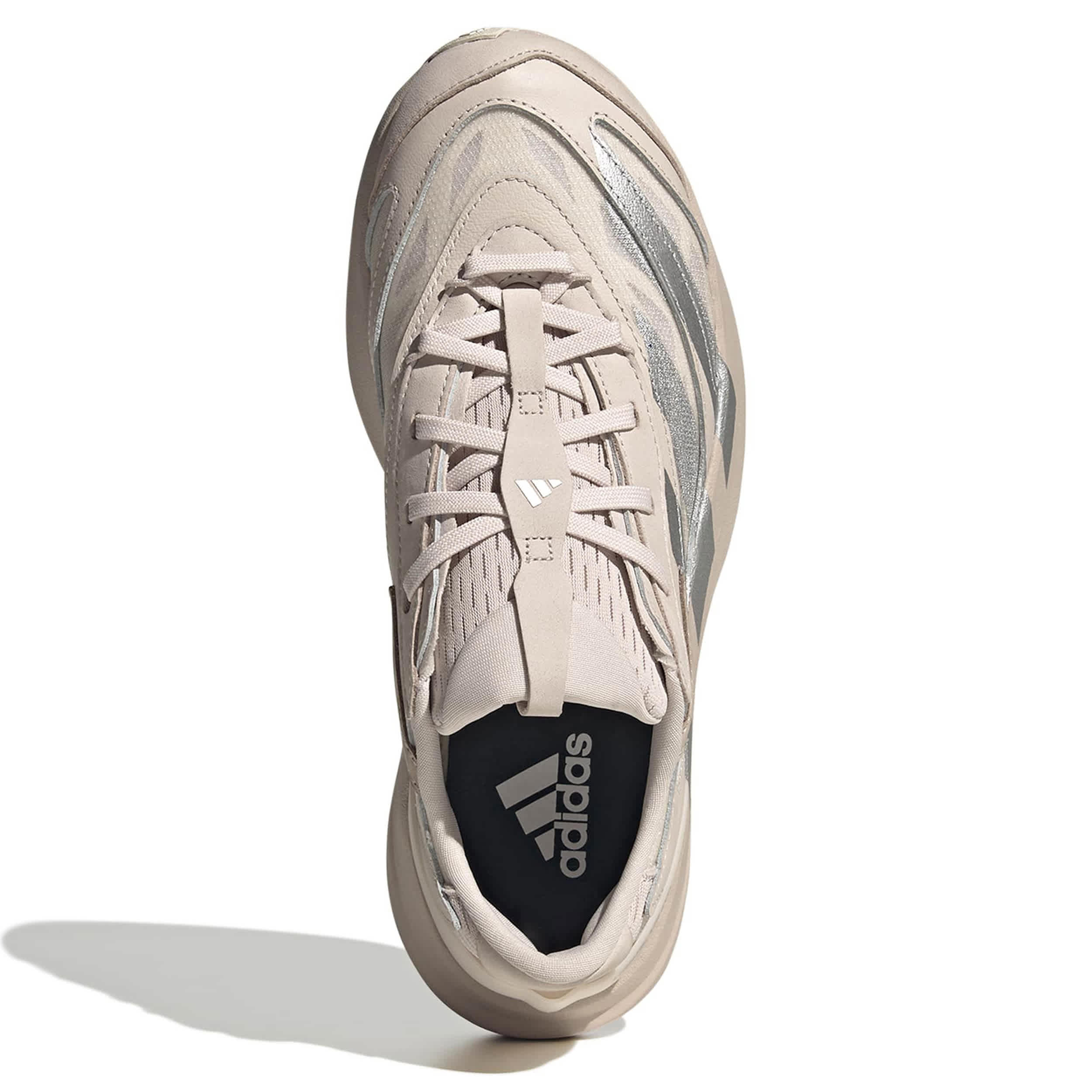 ADIDAS-WOMENS LIGHBLAZE EVO SL RUNNING SHOE-TAUPE & SILVER