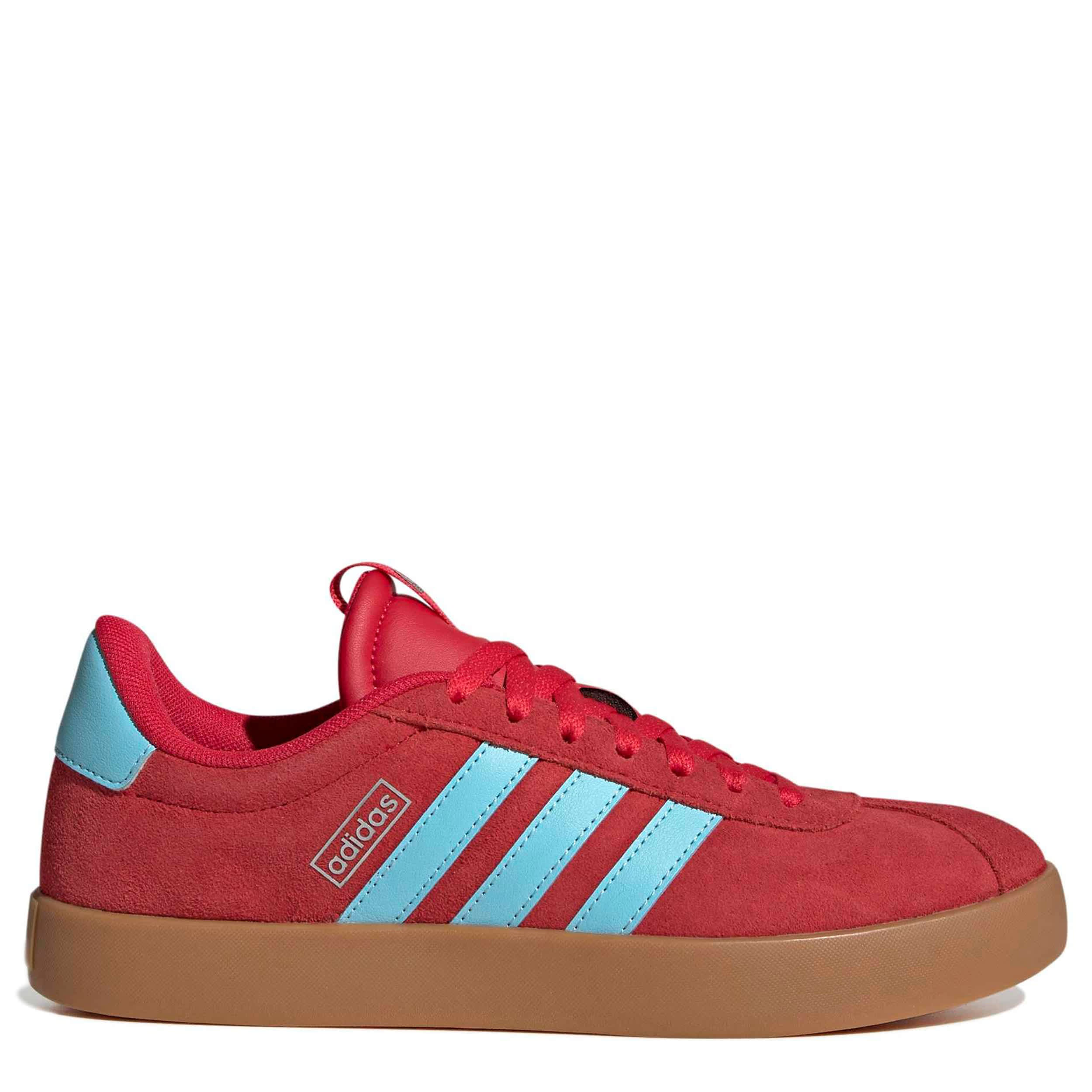ADIDAS-WOMENS VL COURT 3.0 SNEAKER-RED & BLUE