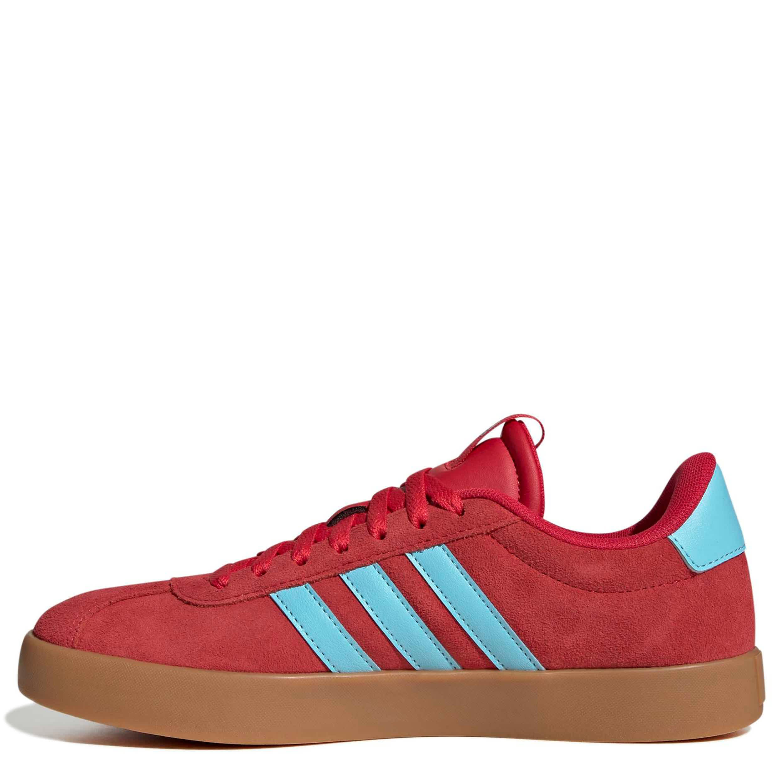 ADIDAS-WOMENS VL COURT 3.0 SNEAKER-RED & BLUE