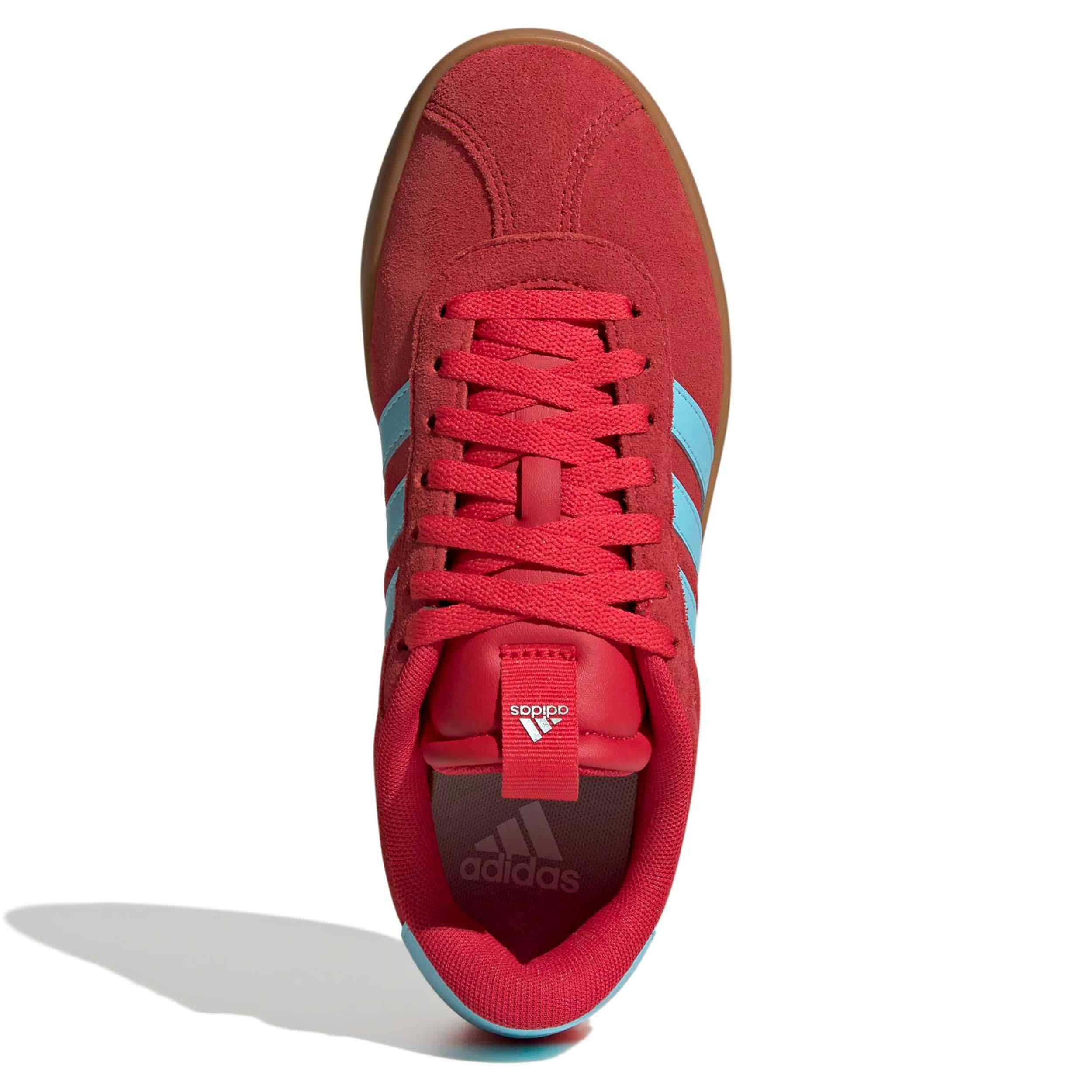 ADIDAS-WOMENS VL COURT 3.0 SNEAKER-RED & BLUE
