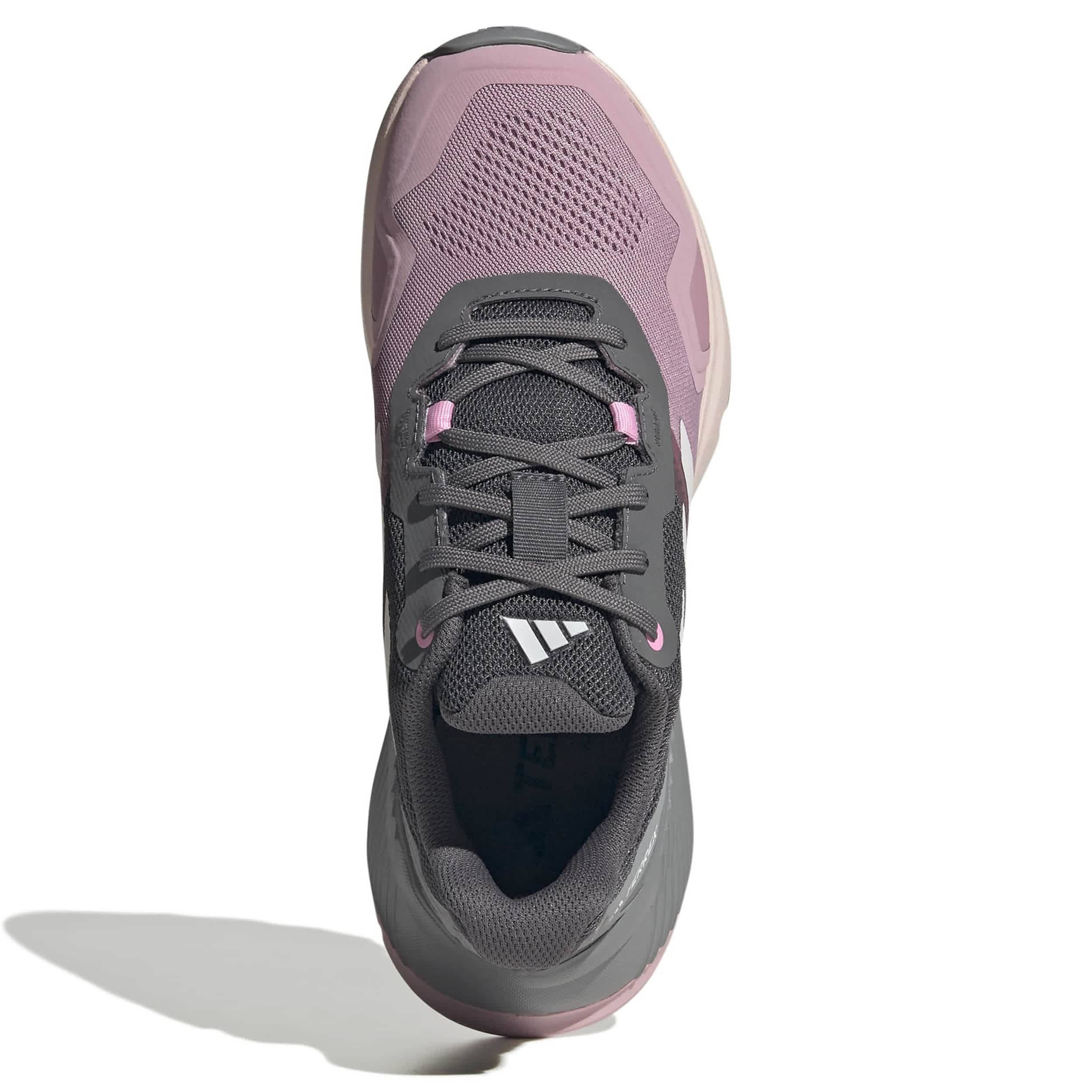 ADIDAS-WOMENS TERREX SOULSTRIDE TRAIL RUNNING SHOES-PINK & GREY