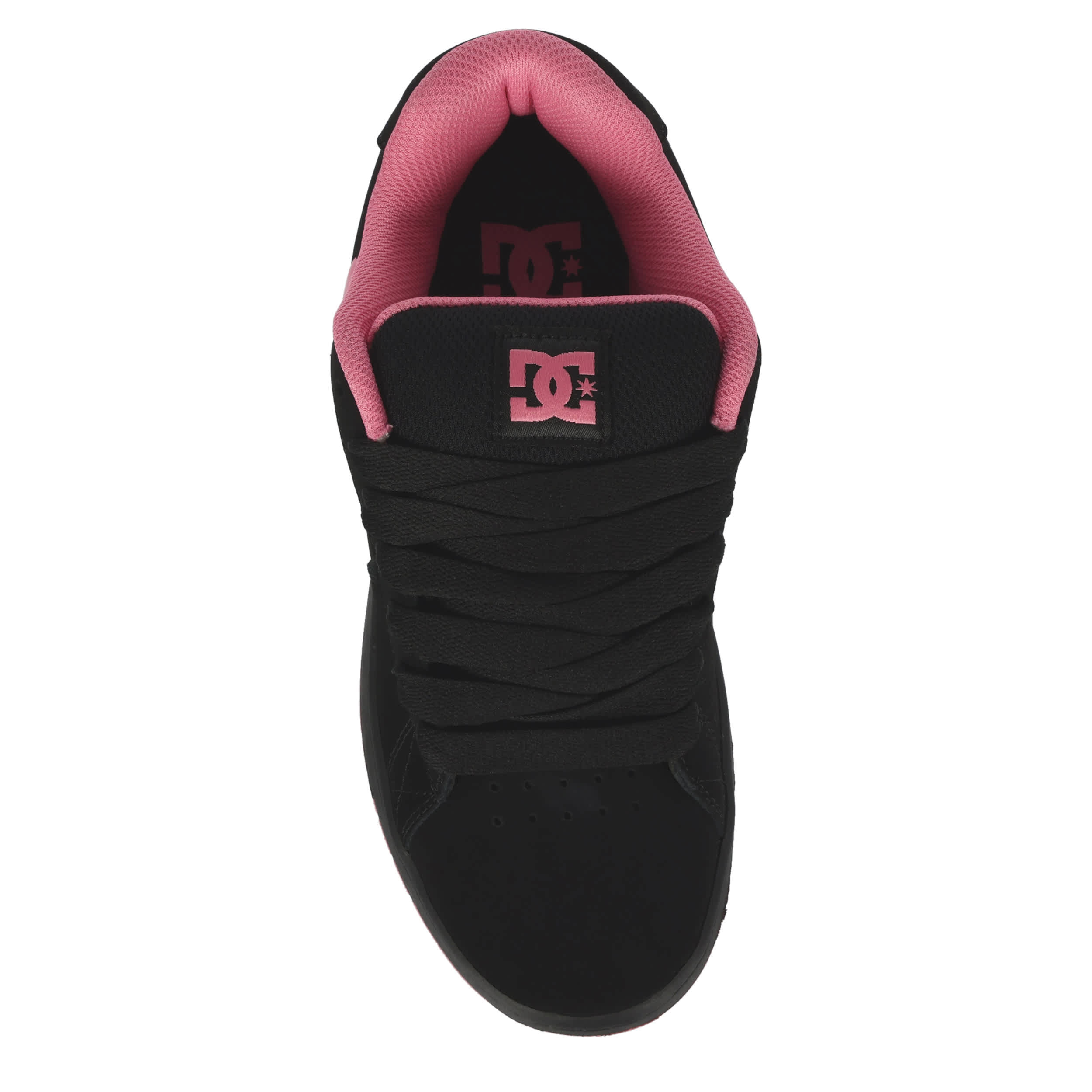DC SHOES-WOMENS GAVELER SNEAKER-BLACK & BRIGHT PINK
