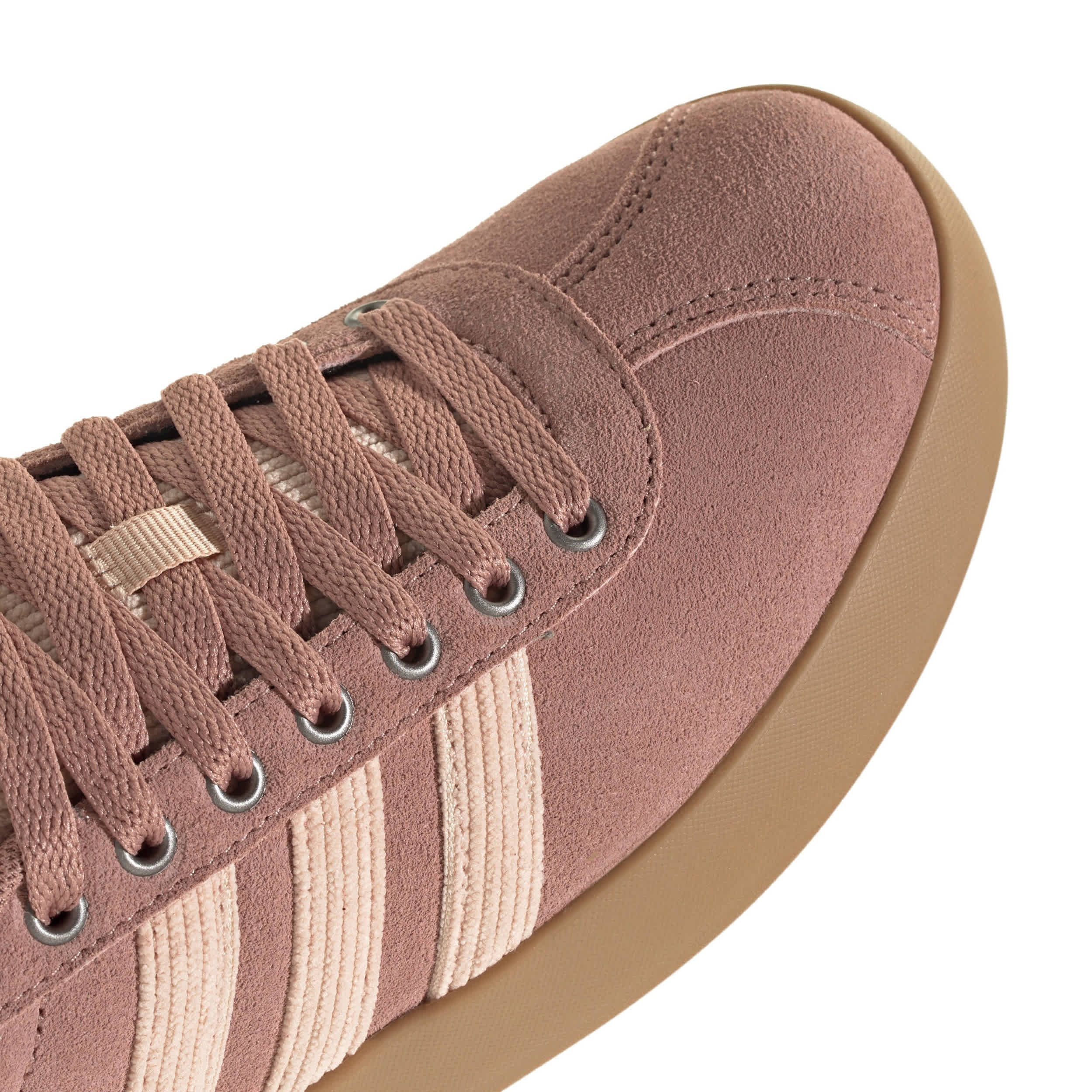 ADIDAS-WOMENS VL COURT 3.0 SNEAKER-TAN & BLUSH