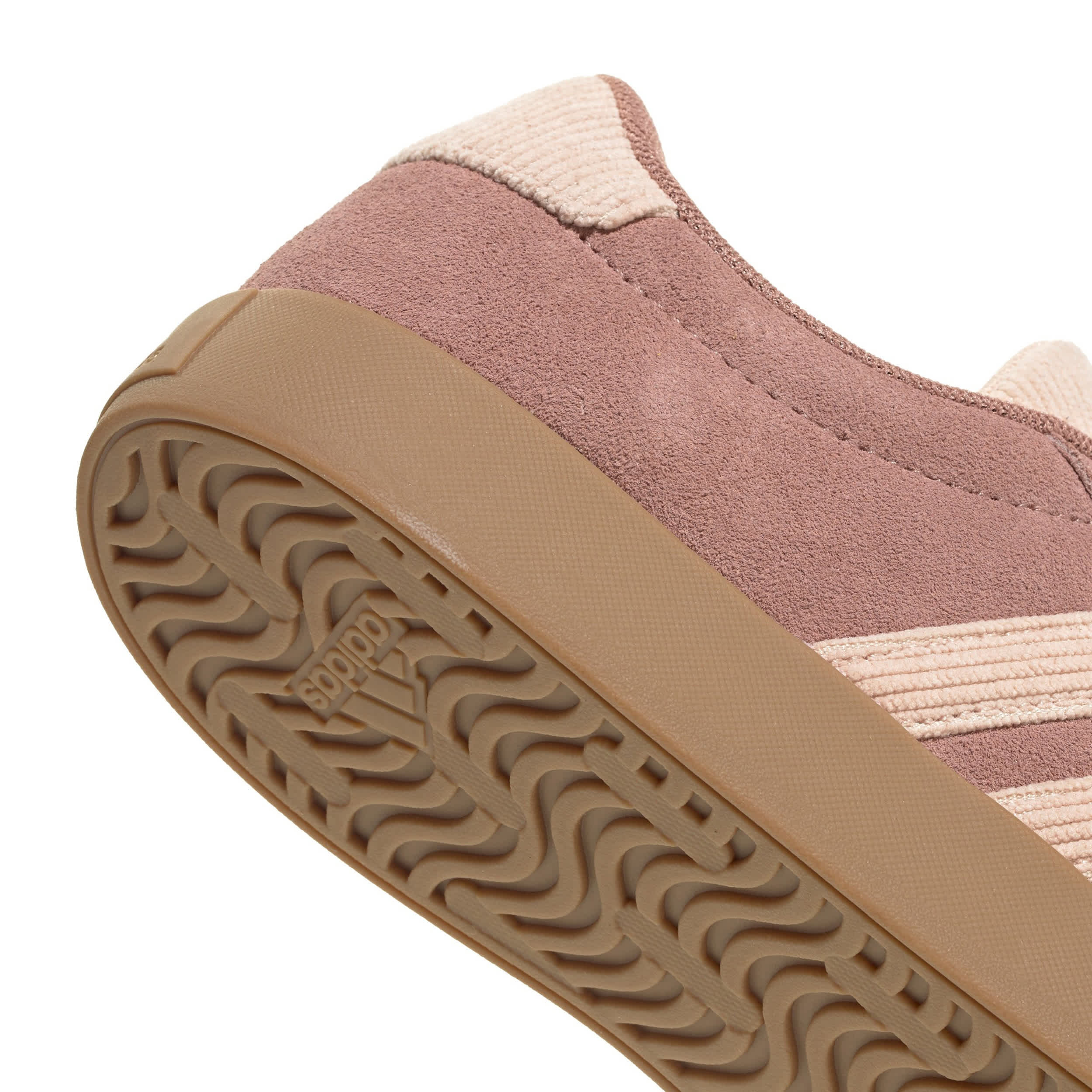 ADIDAS-WOMENS VL COURT 3.0 SNEAKER-TAN & BLUSH