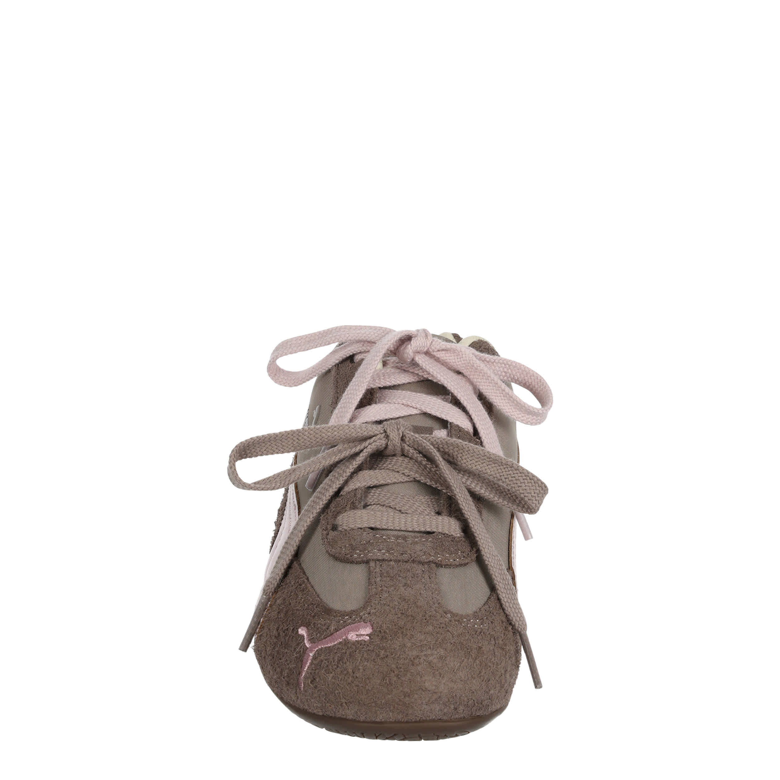 PUMA-WOMENS SPEEDCAT SNEAKER-GREY & PALE PINK