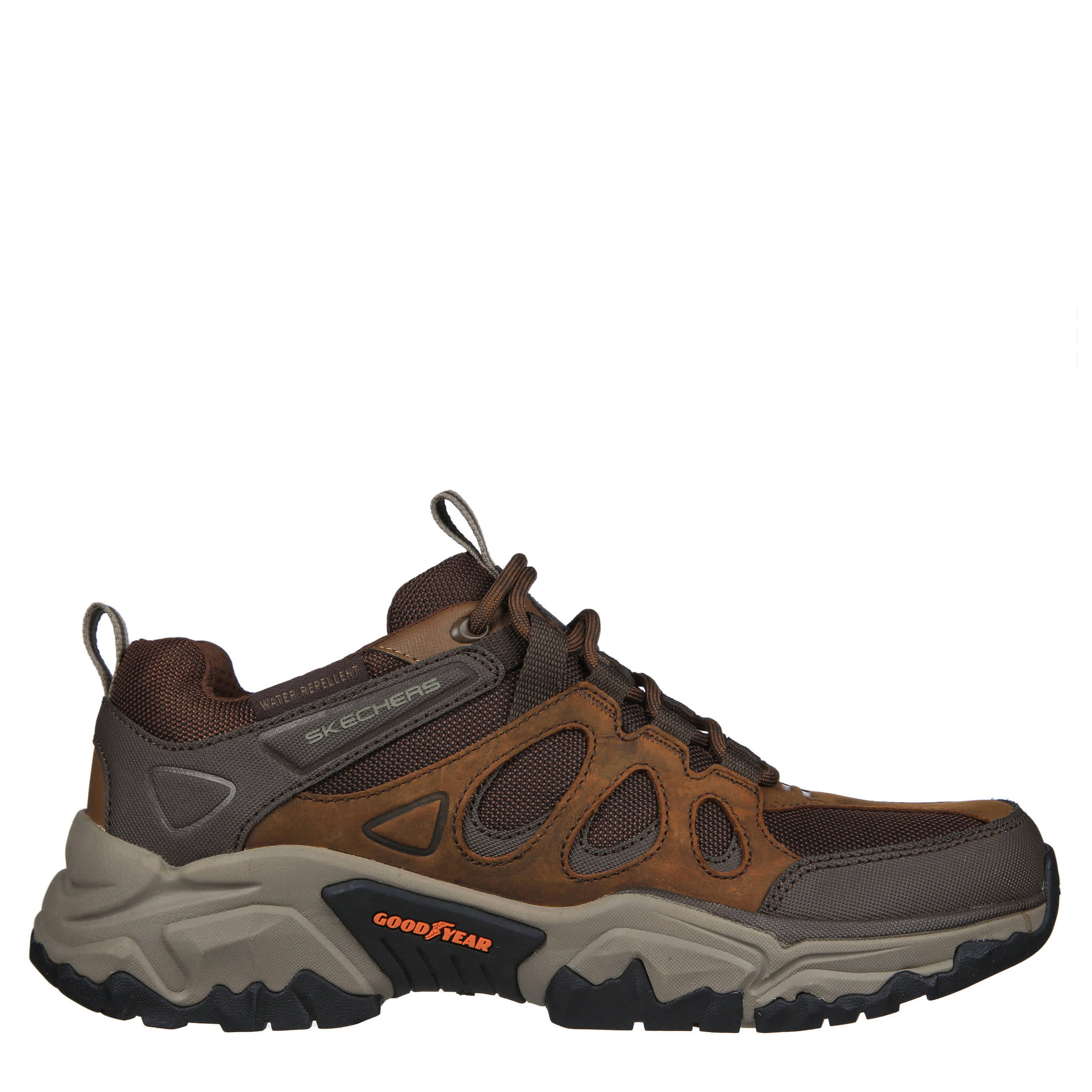 SKECHERS-MENS TERRAFORM-SELVIN HIKING SHOE-BROWN & 
