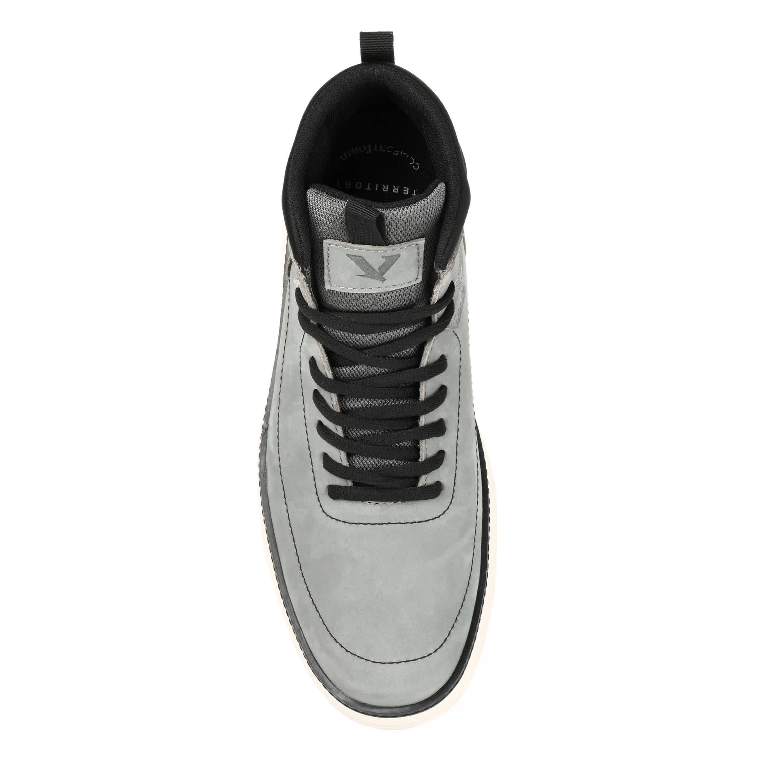 TERRITORY-MENS ROAM HIGH TOP SNEAKER BOOT-GREY & 