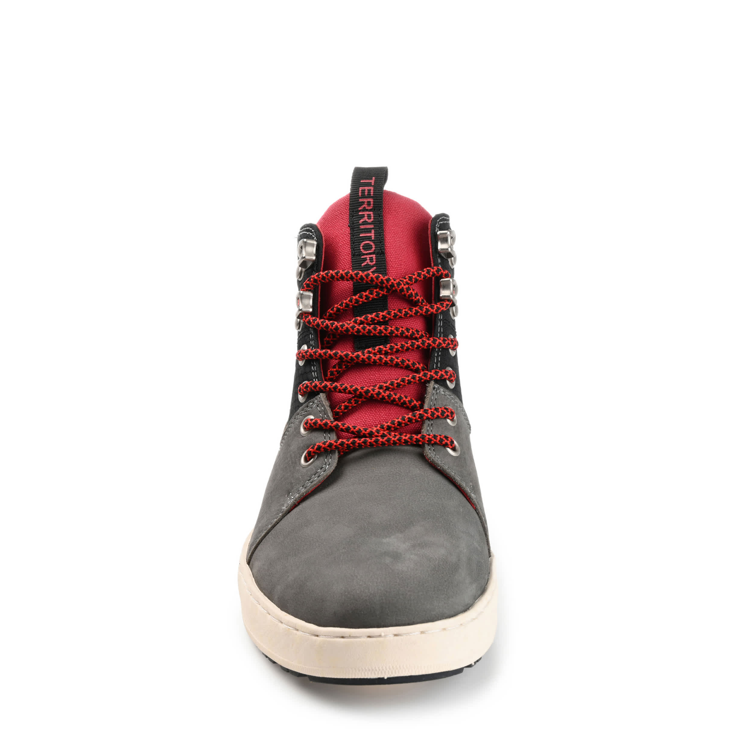TERRITORY-MENS WASATCH OVERLAND HIGH TOP SNEAKER-RED & 