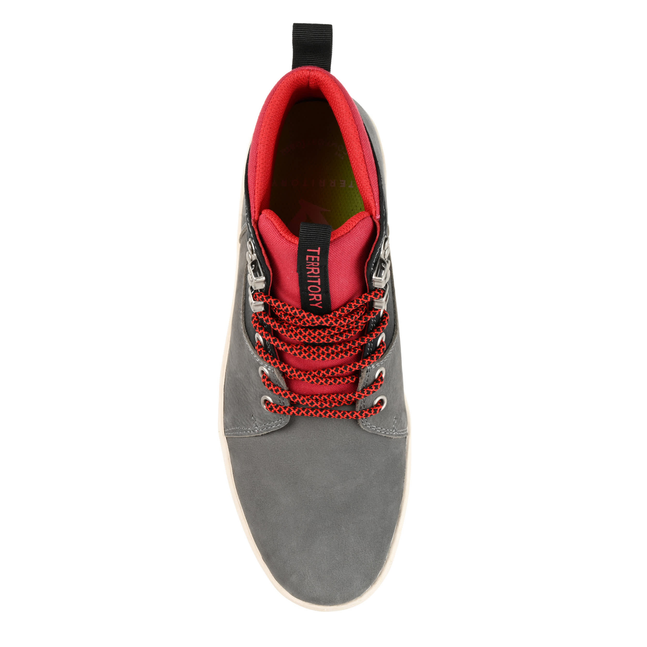 TERRITORY-MENS WASATCH OVERLAND HIGH TOP SNEAKER-RED & 