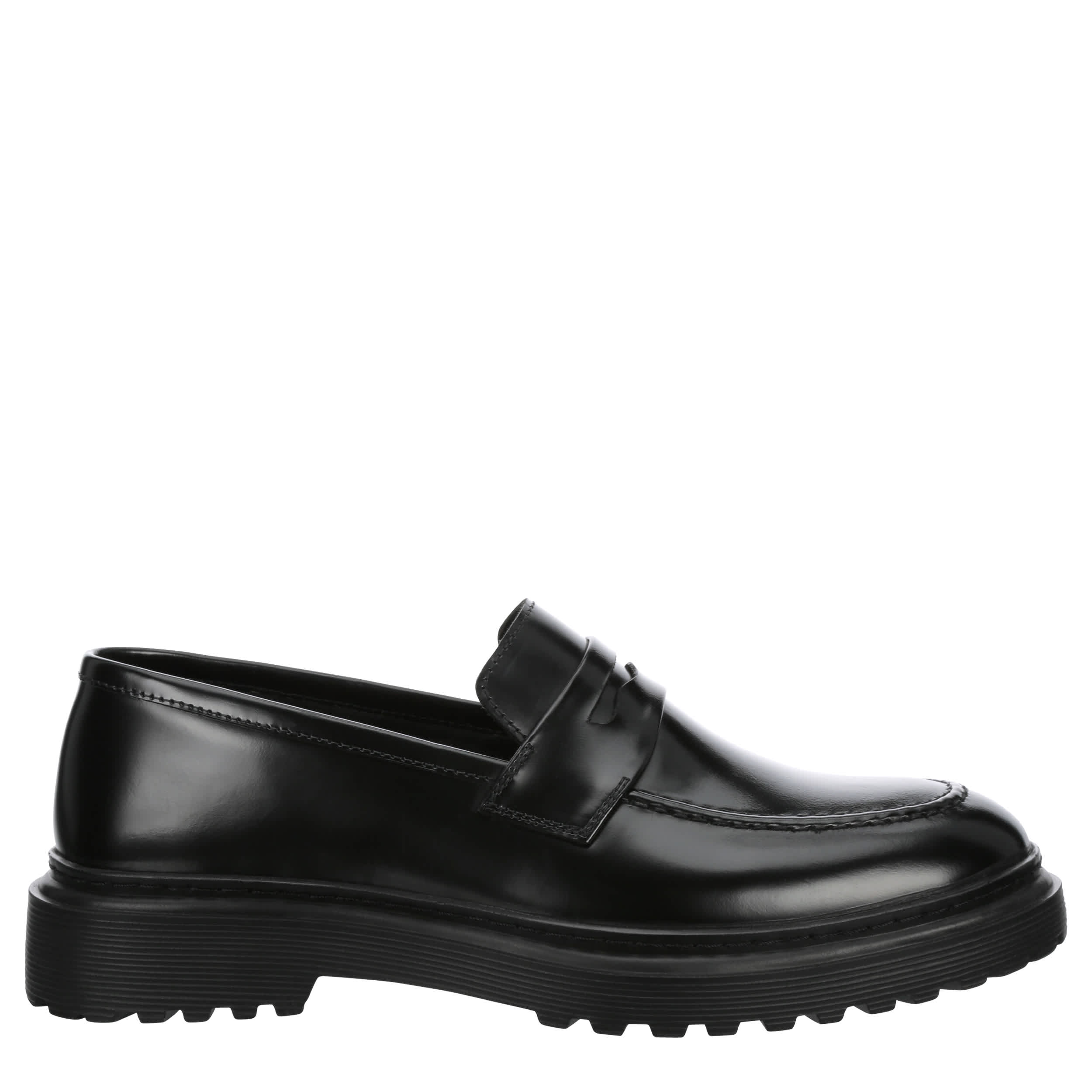 RESTORATION MENS MORAL PENNY LOAFER - BLACK