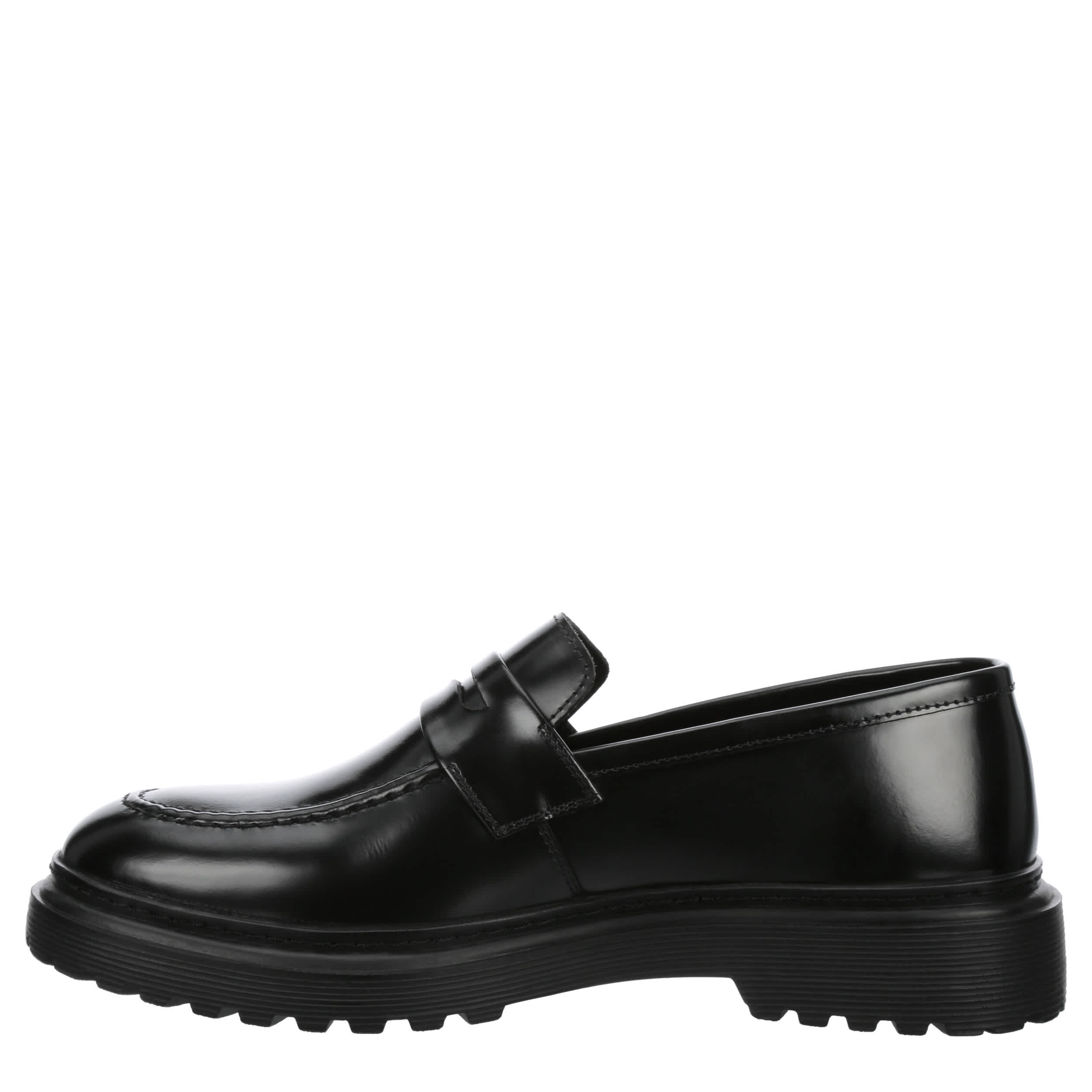 RESTORATION MENS MORAL PENNY LOAFER - BLACK