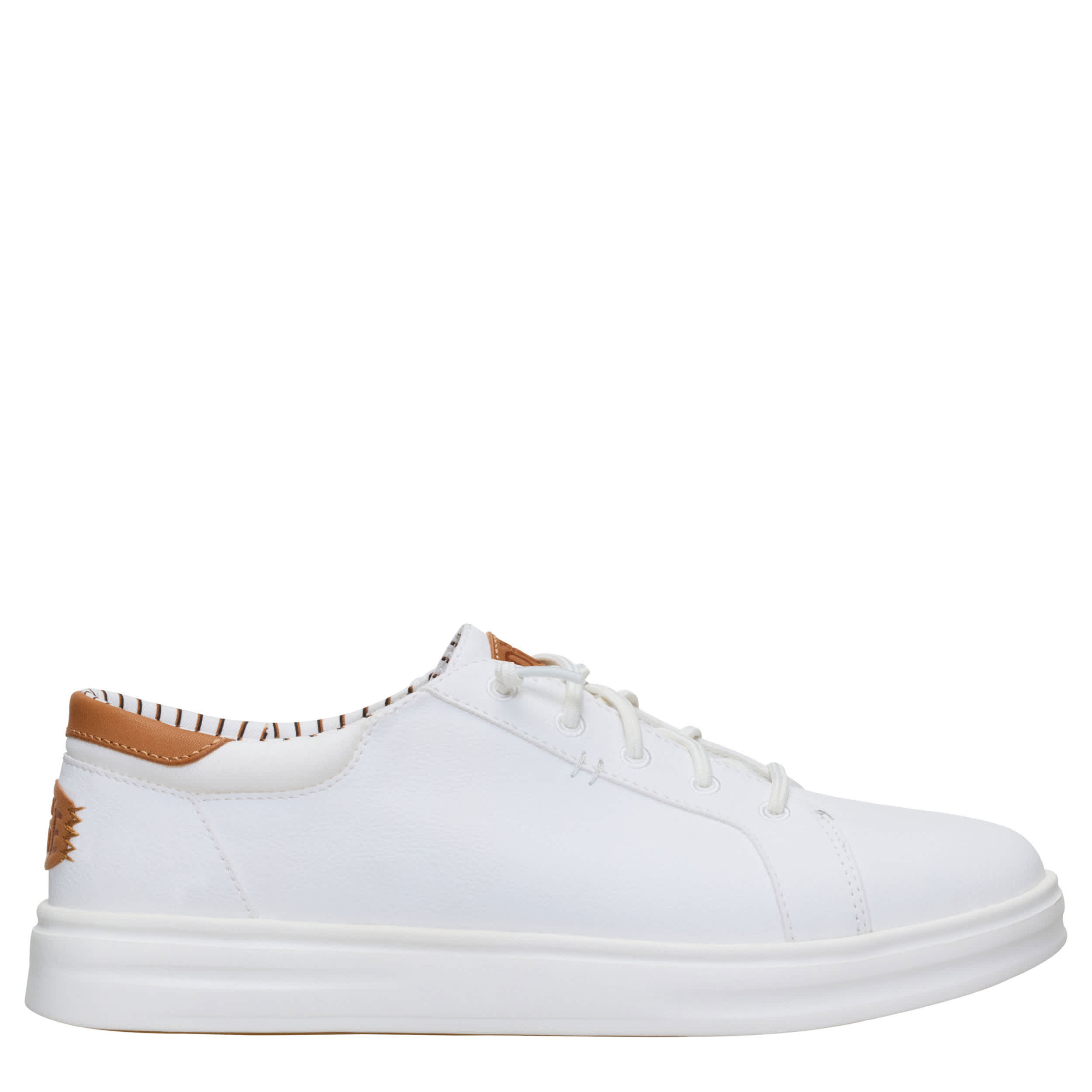 HEYDUDE MENS PAUL PRO CLASSIC SNEAKER - WHITE