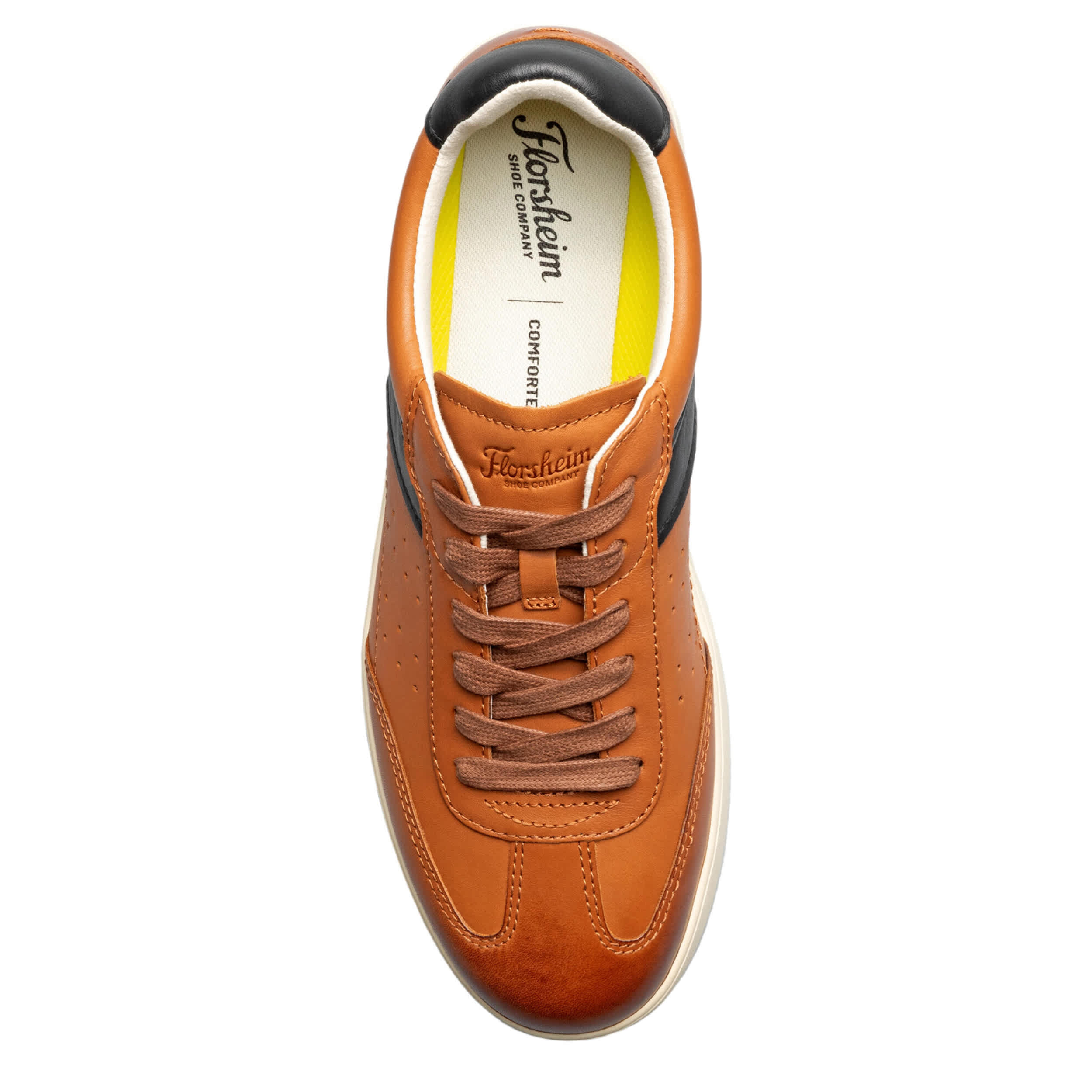 Cognac Florsheim Mens Pace T-toe Lace Up Sneaker | Rack Room Shoes