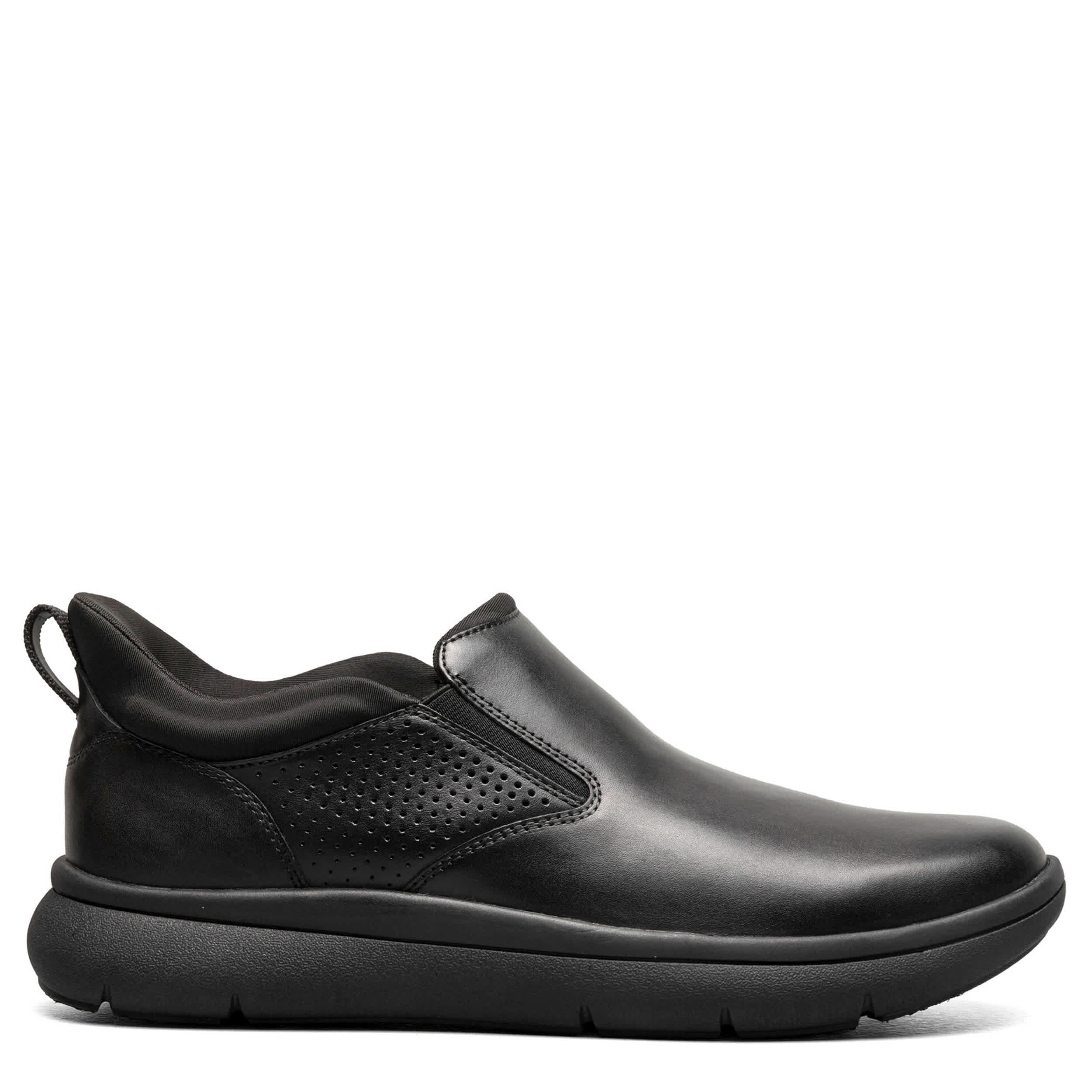 Black Florsheim Mens Fleet Plain Toe Slip On Sneaker | Rack Room Shoes