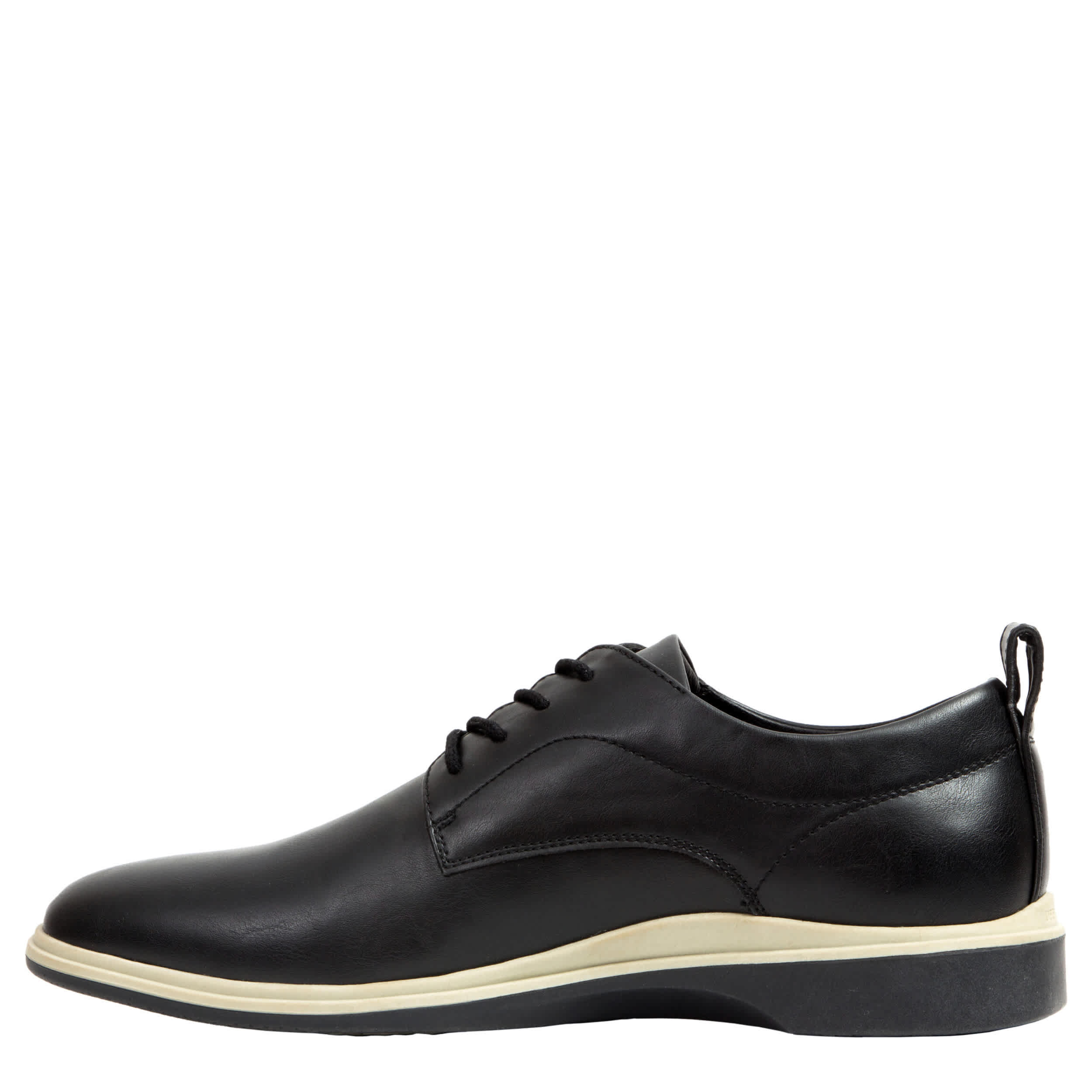 DEER STAGS-MENS LISBON OXFORD-BLACK & GREY