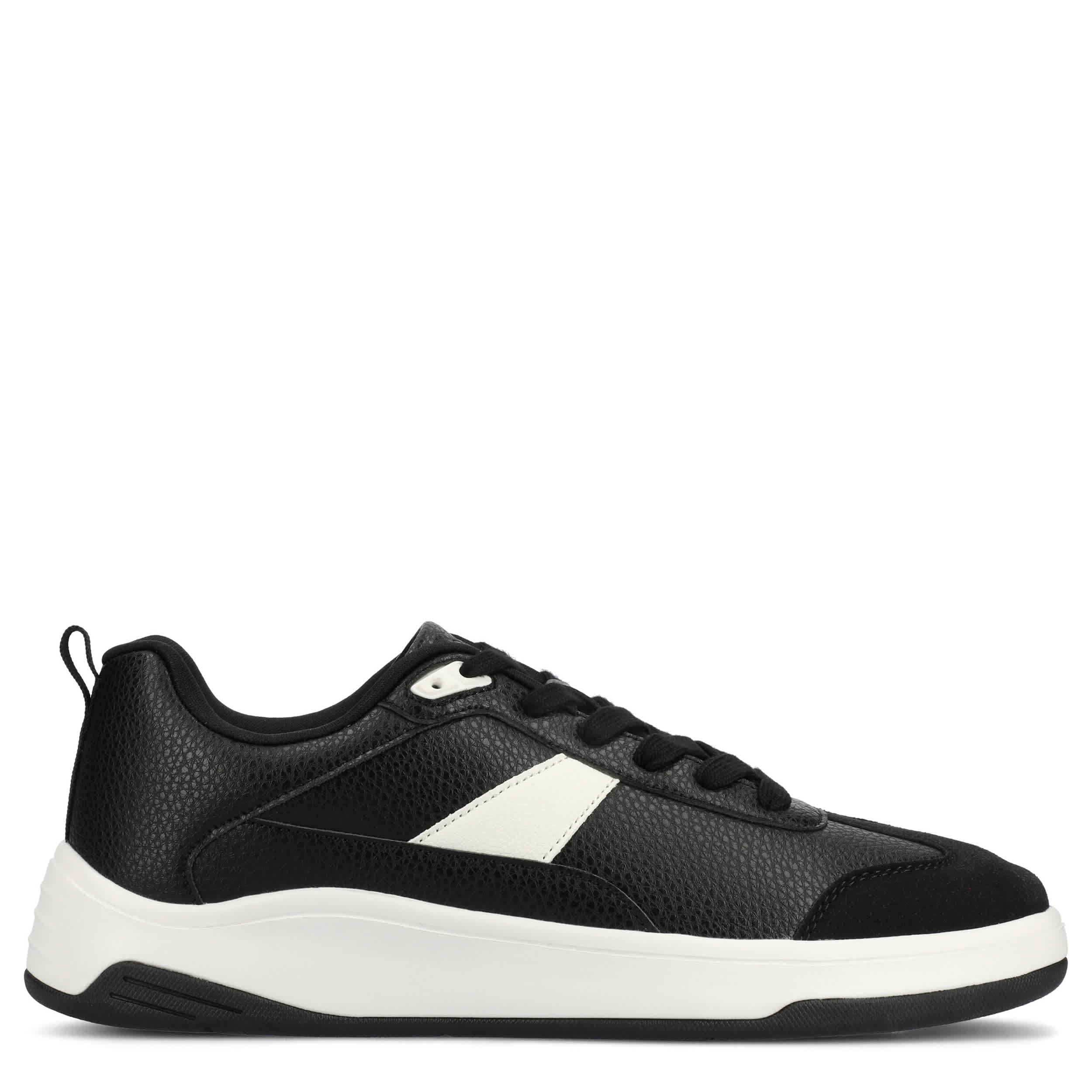 VANCE CO-MENS RAIDEN T-TOE LOW TOP SNEAKER-BLACK & 