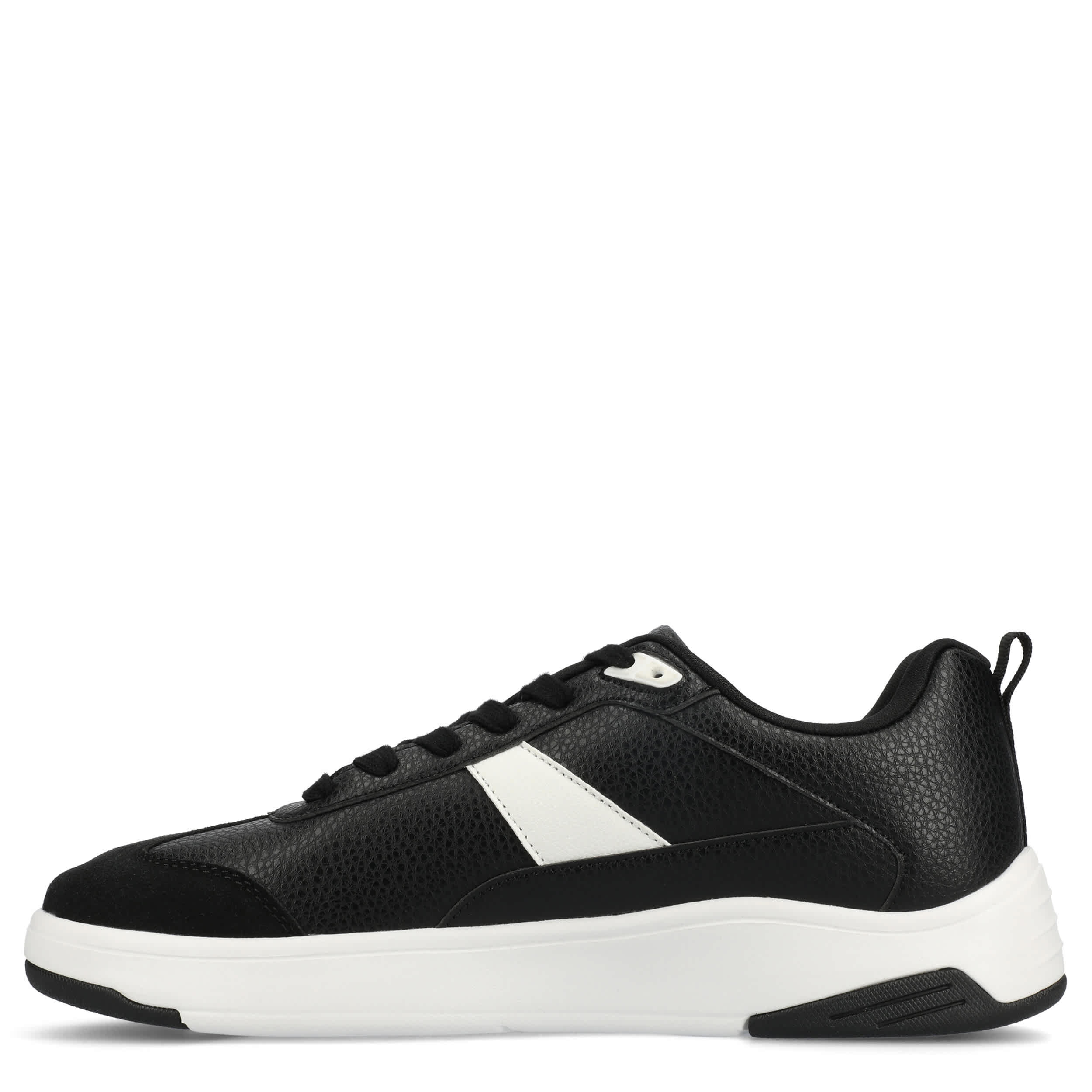 VANCE CO-MENS RAIDEN T-TOE LOW TOP SNEAKER-BLACK & 