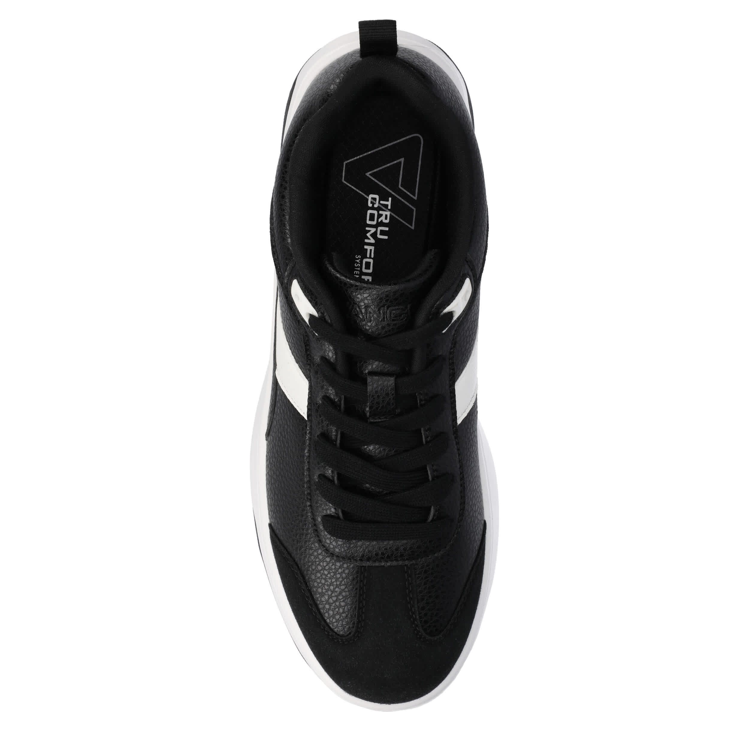 VANCE CO-MENS RAIDEN T-TOE LOW TOP SNEAKER-BLACK & 