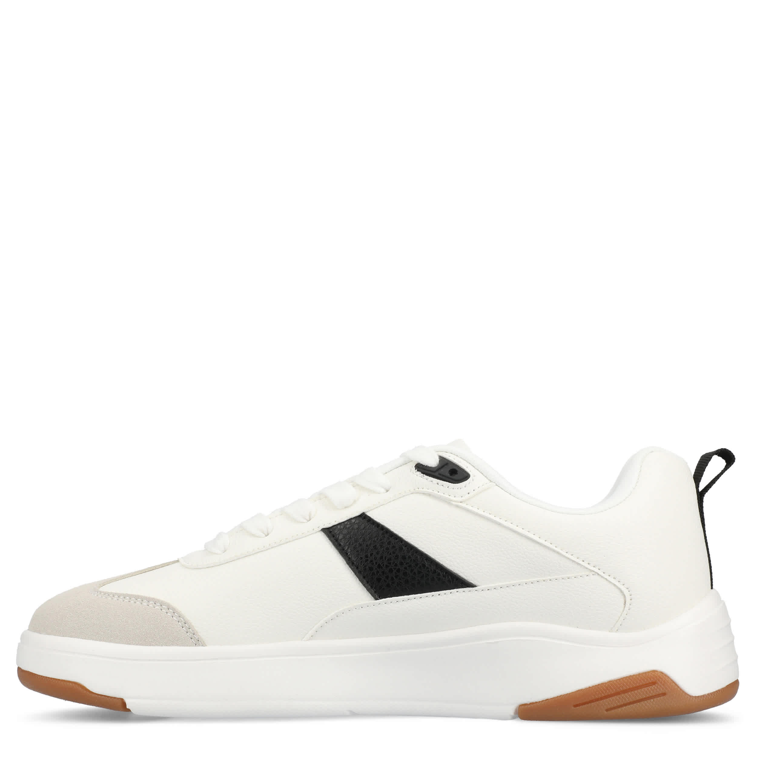 VANCE CO-MENS RAIDEN T-TOE LOW TOP SNEAKER-WHITE & 