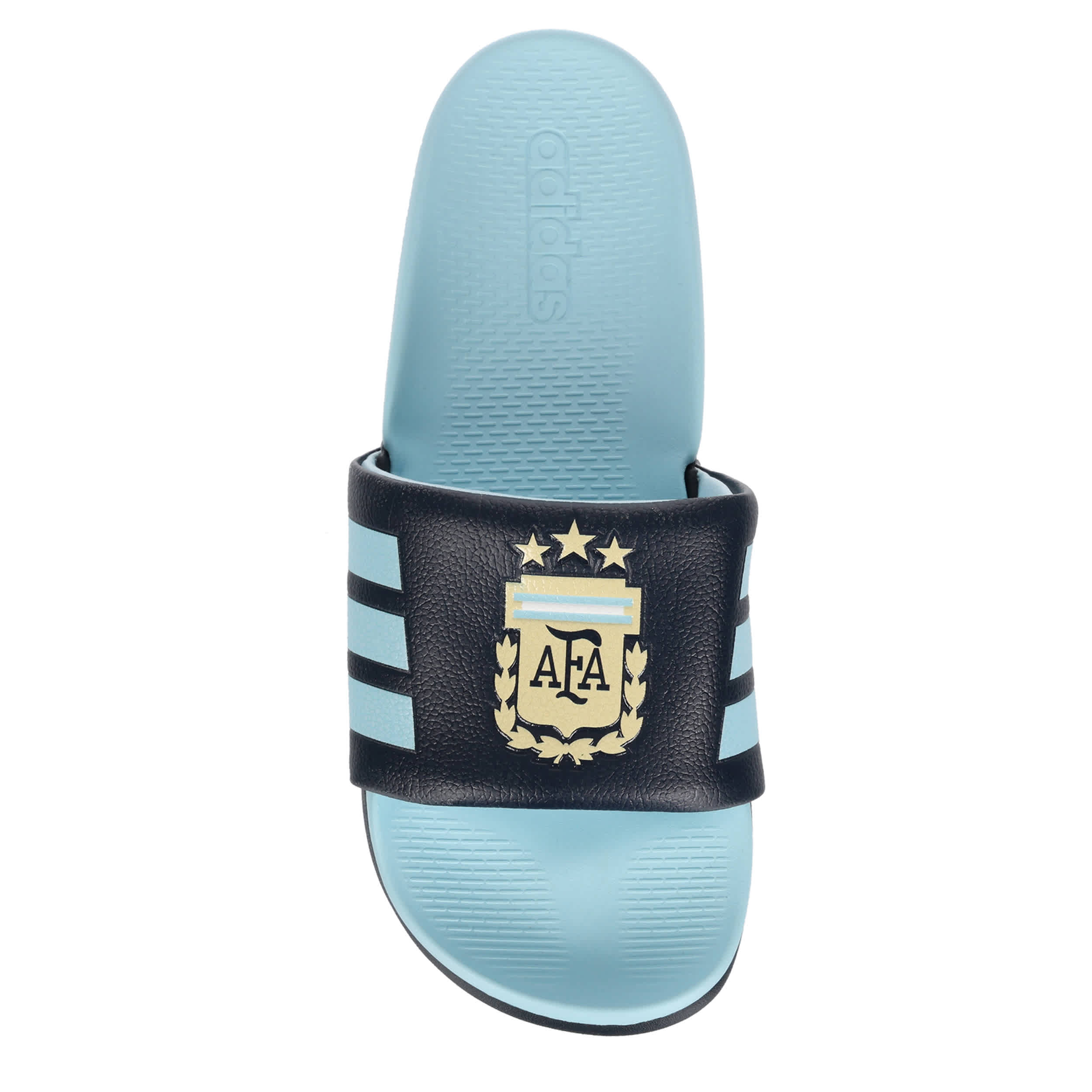ADIDAS-MENS ADILETTE ARGENTINA SLIDE SANDAL-LIGHT BLUE & 