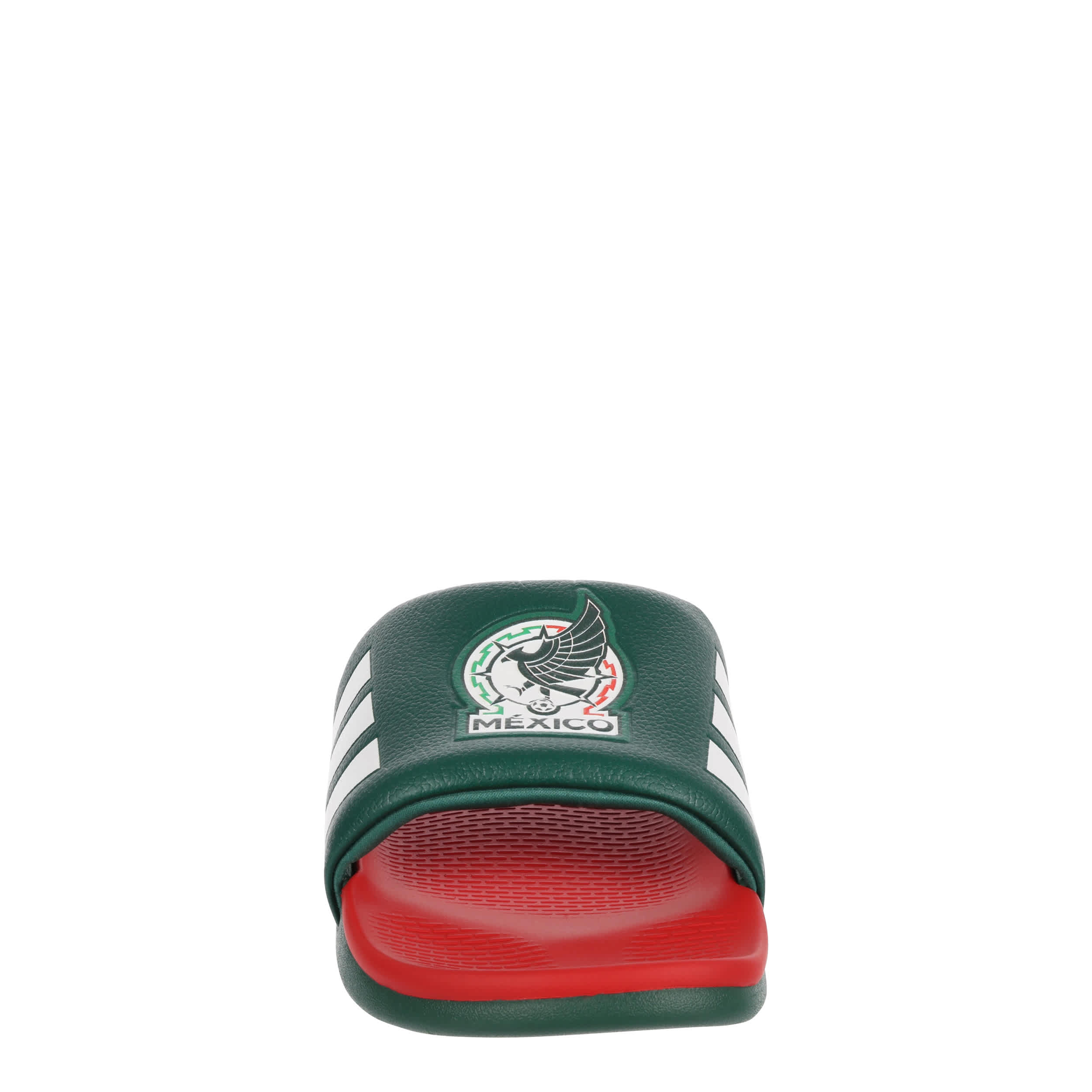 ADIDAS-MENS ADILETTE MEXICO SLIDE SANDAL-DARK GREEN & 