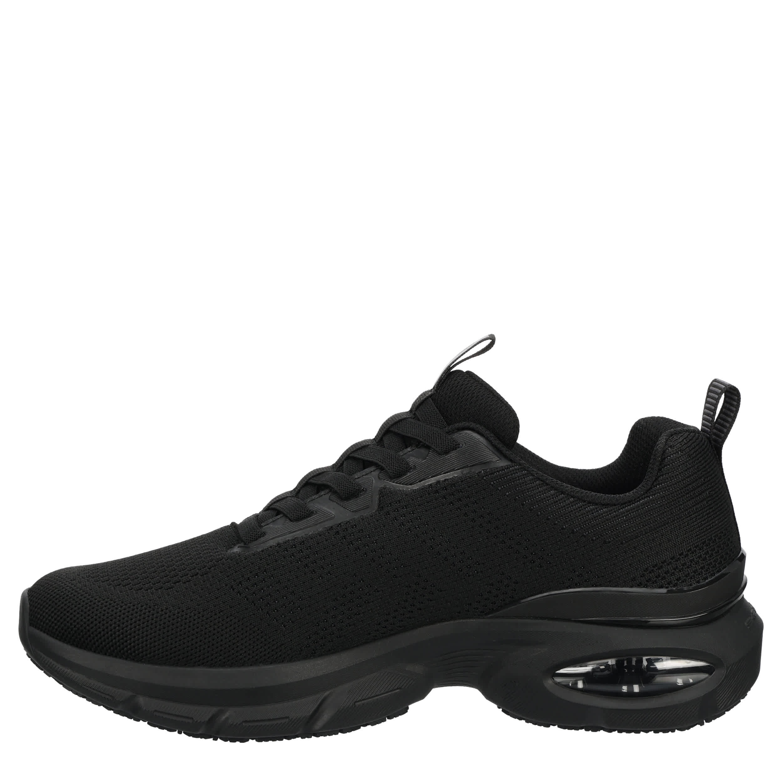 SKECHERS-MENS SKECH-AIR VENTURA SLIP RESISTANT WORK SHOE-BLACK & 