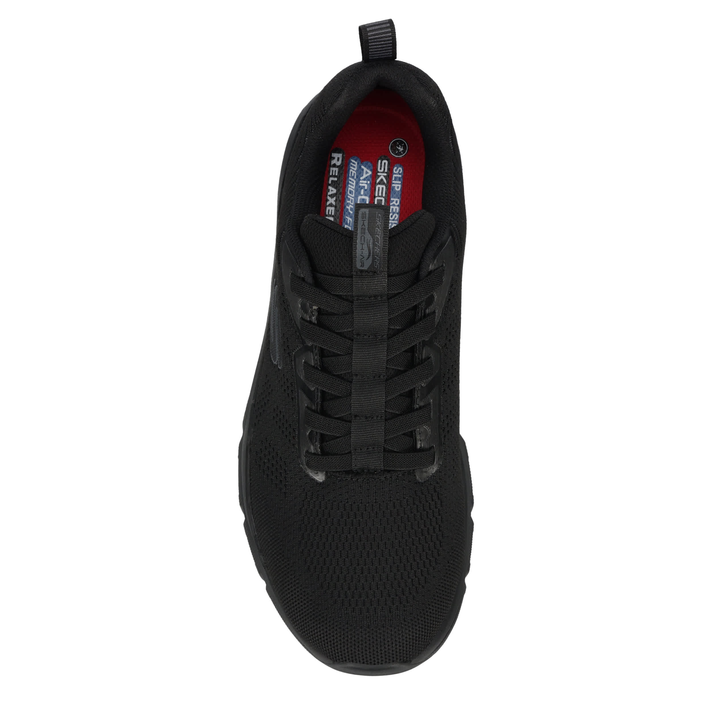 SKECHERS-MENS SKECH-AIR VENTURA SLIP RESISTANT WORK SHOE-BLACK & 