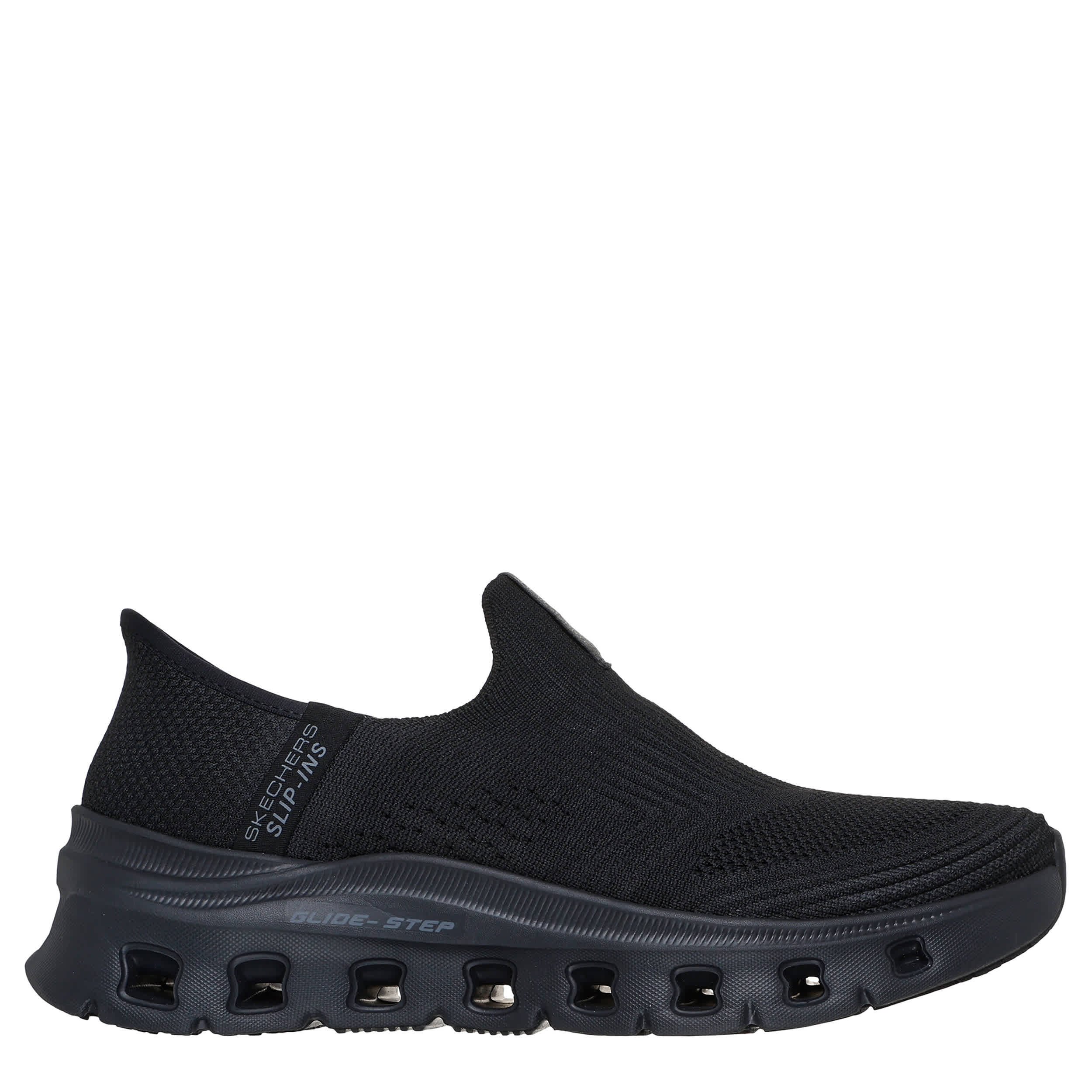 SKECHERS-WOMENS SLIP-INS GLIDE-STEP PRO SR TADRI WORK SHOE-BLACK & 
