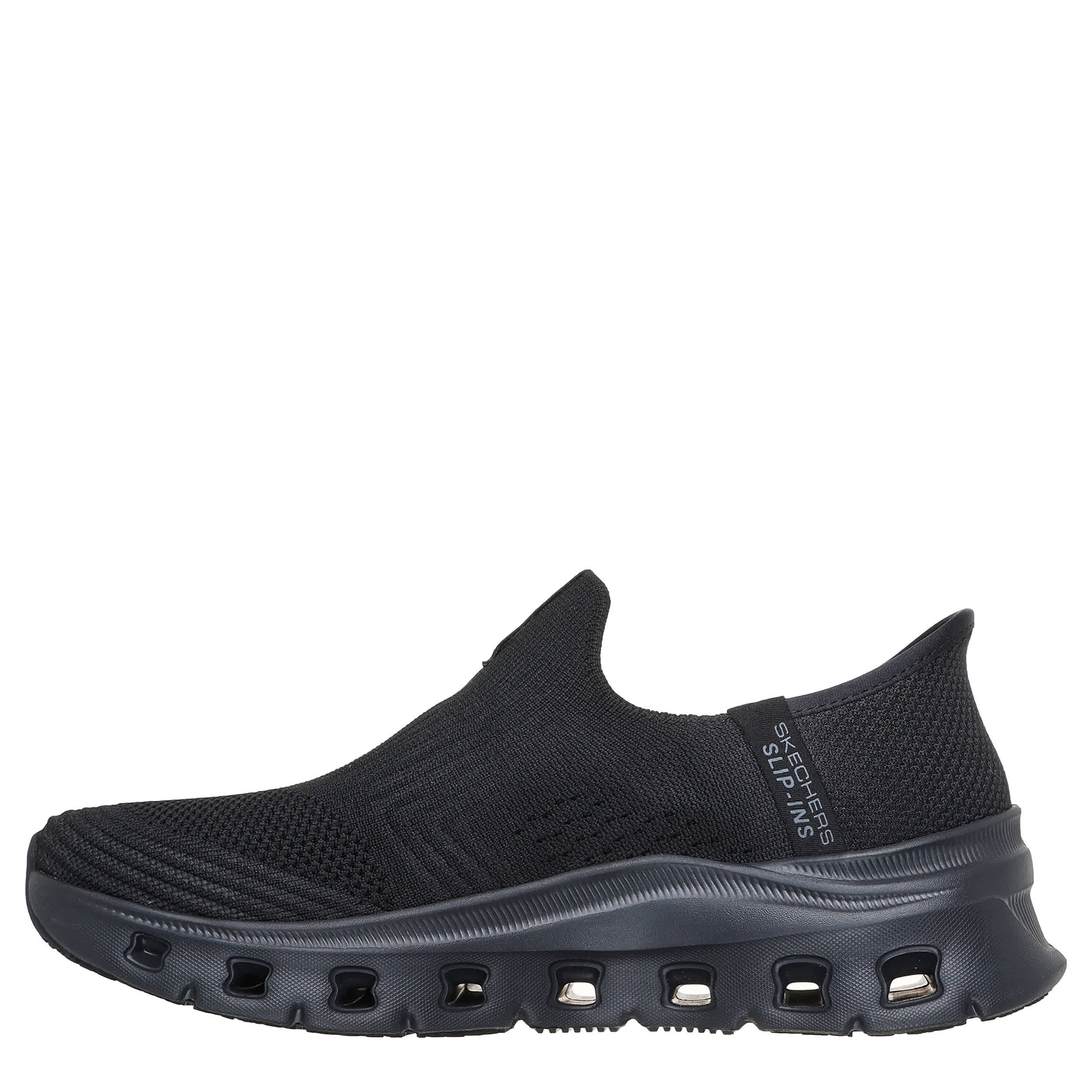 SKECHERS-WOMENS SLIP-INS GLIDE-STEP PRO SR TADRI WORK SHOE-BLACK & 