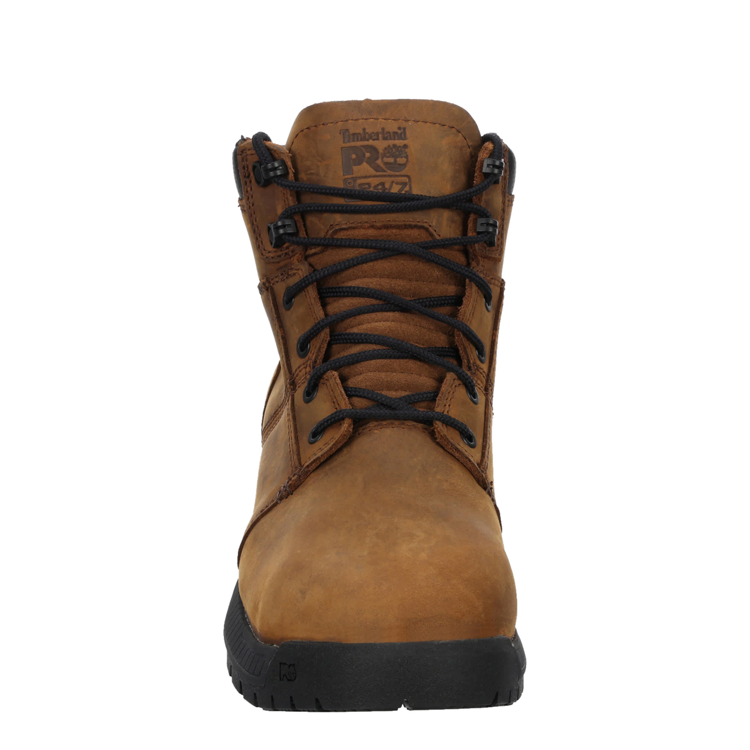 TIMBERLAND PRO-MENS 6 IN MONTAUK WP STEELE TOE WORK BOOT-BROWN & 