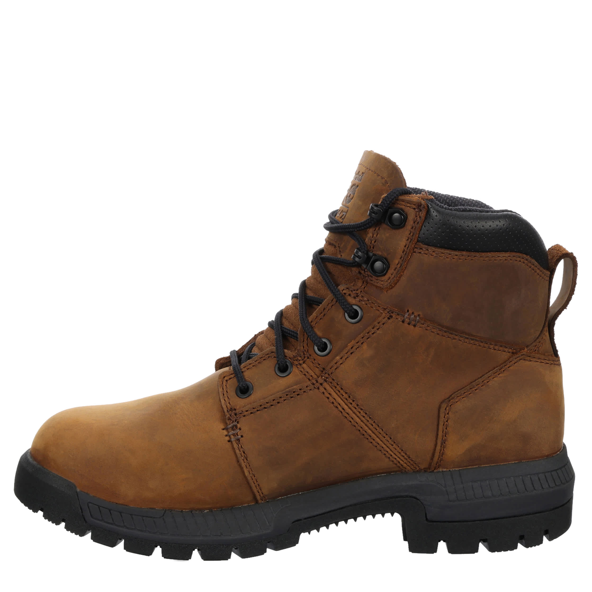 TIMBERLAND PRO-MENS 6 IN MONTAUK WP STEELE TOE WORK BOOT-BROWN & 