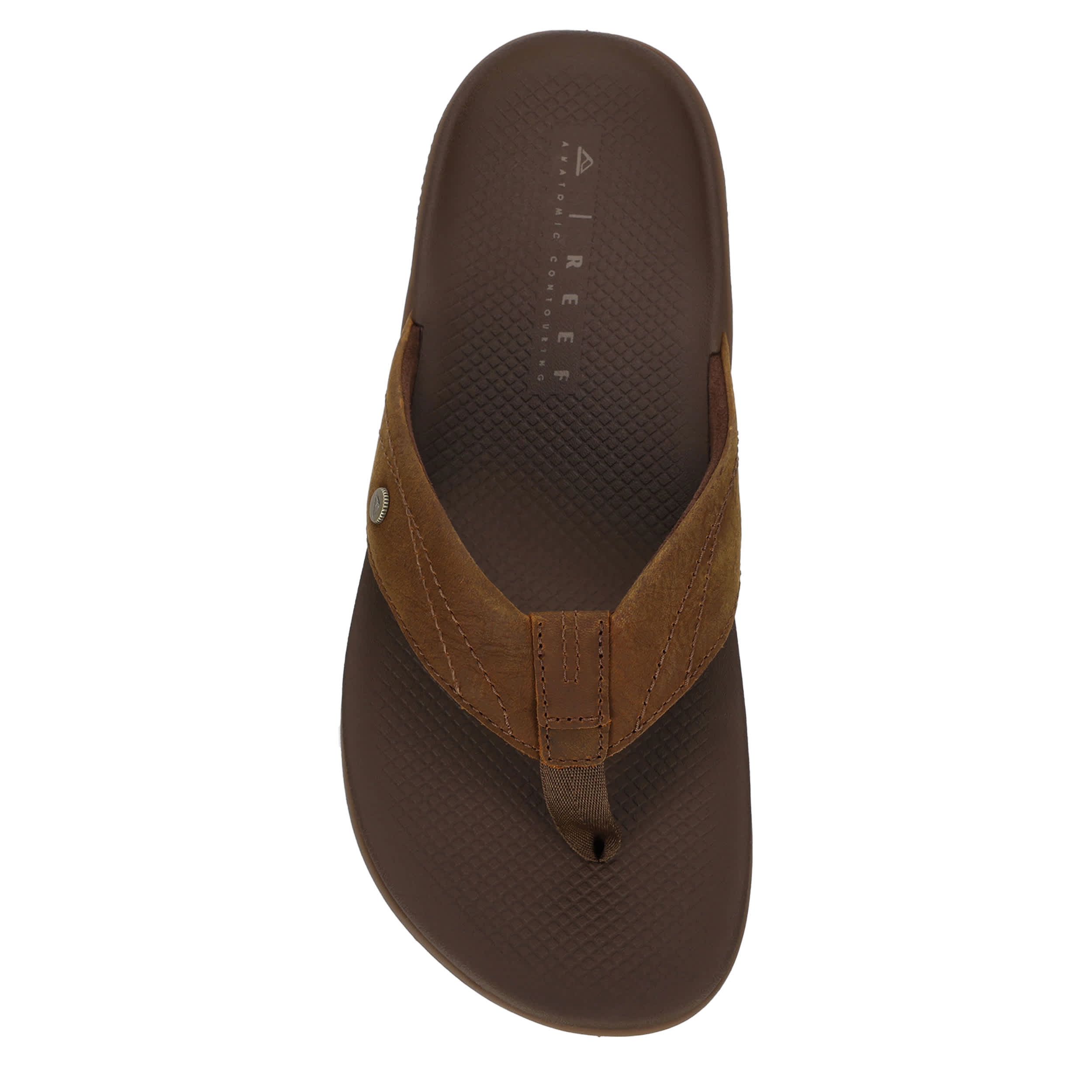REEF-MENS PHANTOM LUX FLIP FLOP SANDAL-DARK TAN & 