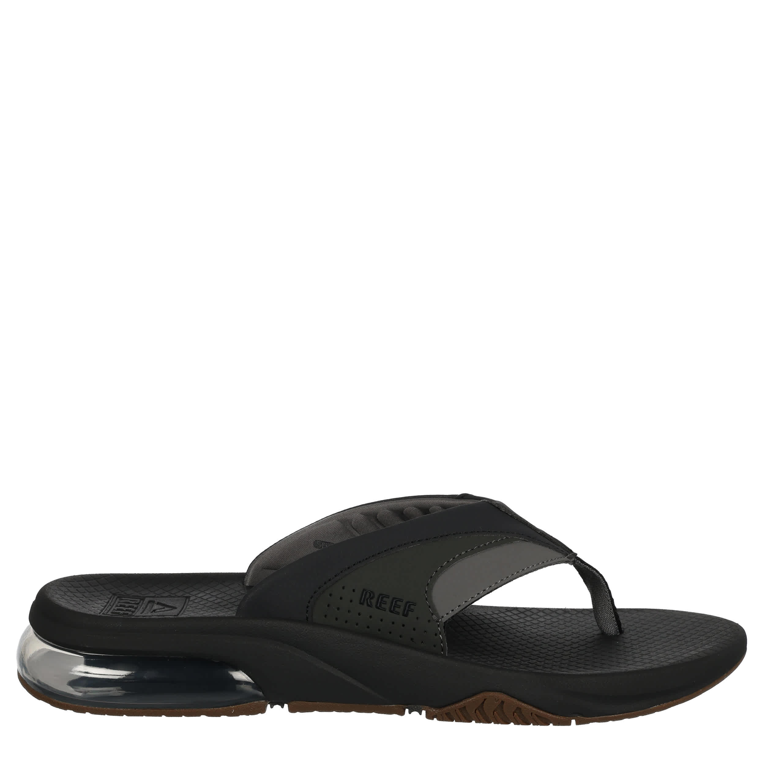 REEF-MENS FANNING PLUS FLIP FLOP SANDAL-BLACK & 