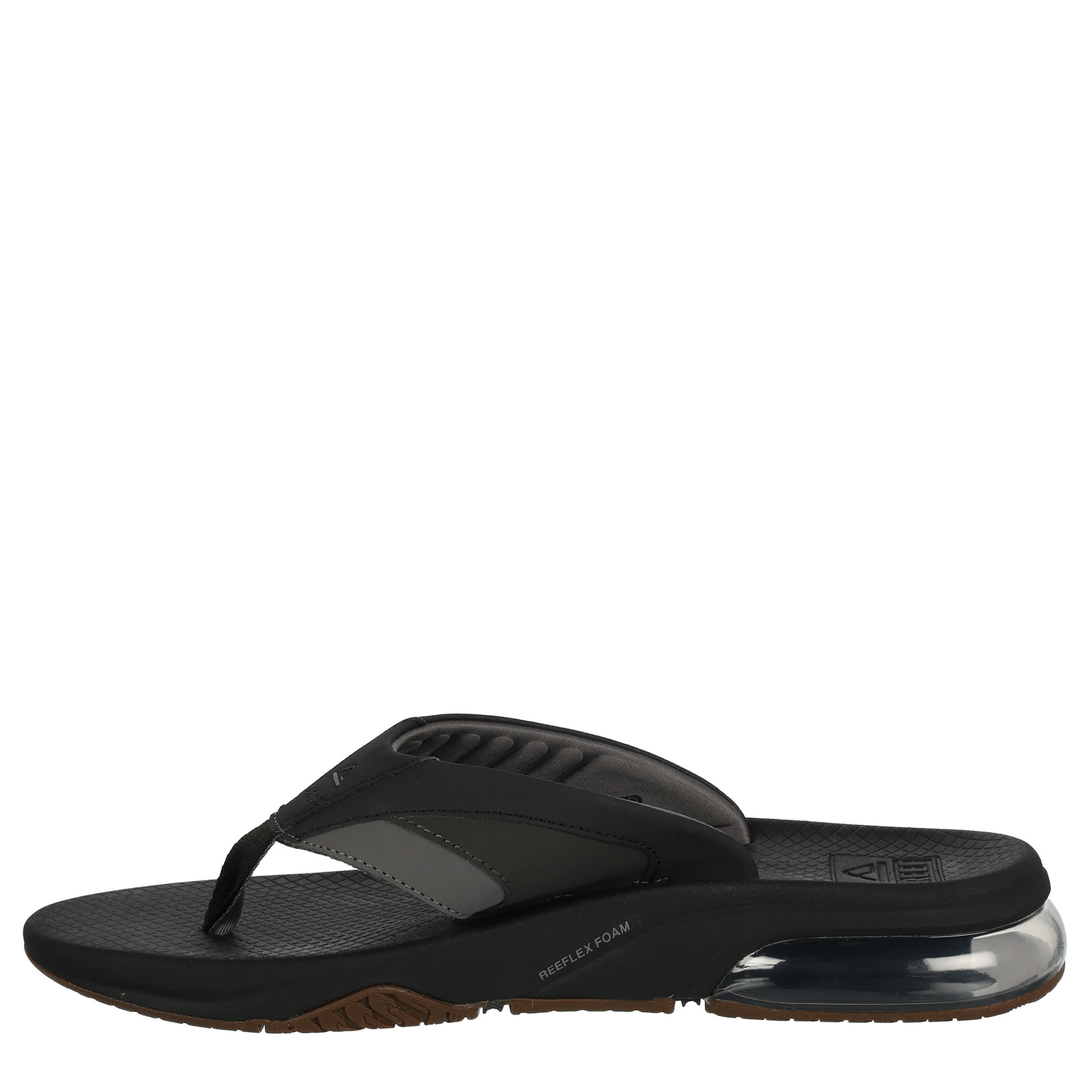 REEF-MENS FANNING PLUS FLIP FLOP SANDAL-BLACK & 