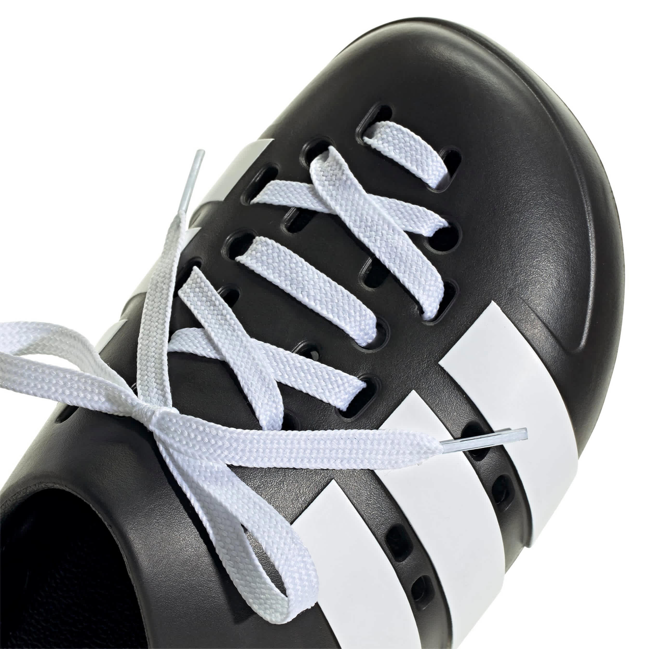 ADIDAS-MENS ADILETTE CLOG 2-BLACK & WHITE