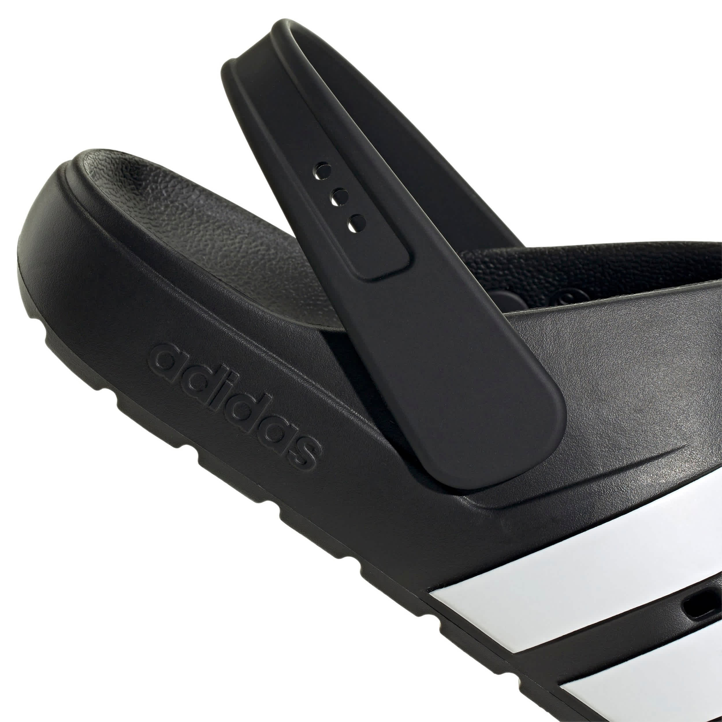 ADIDAS-MENS ADILETTE CLOG 2-BLACK & WHITE