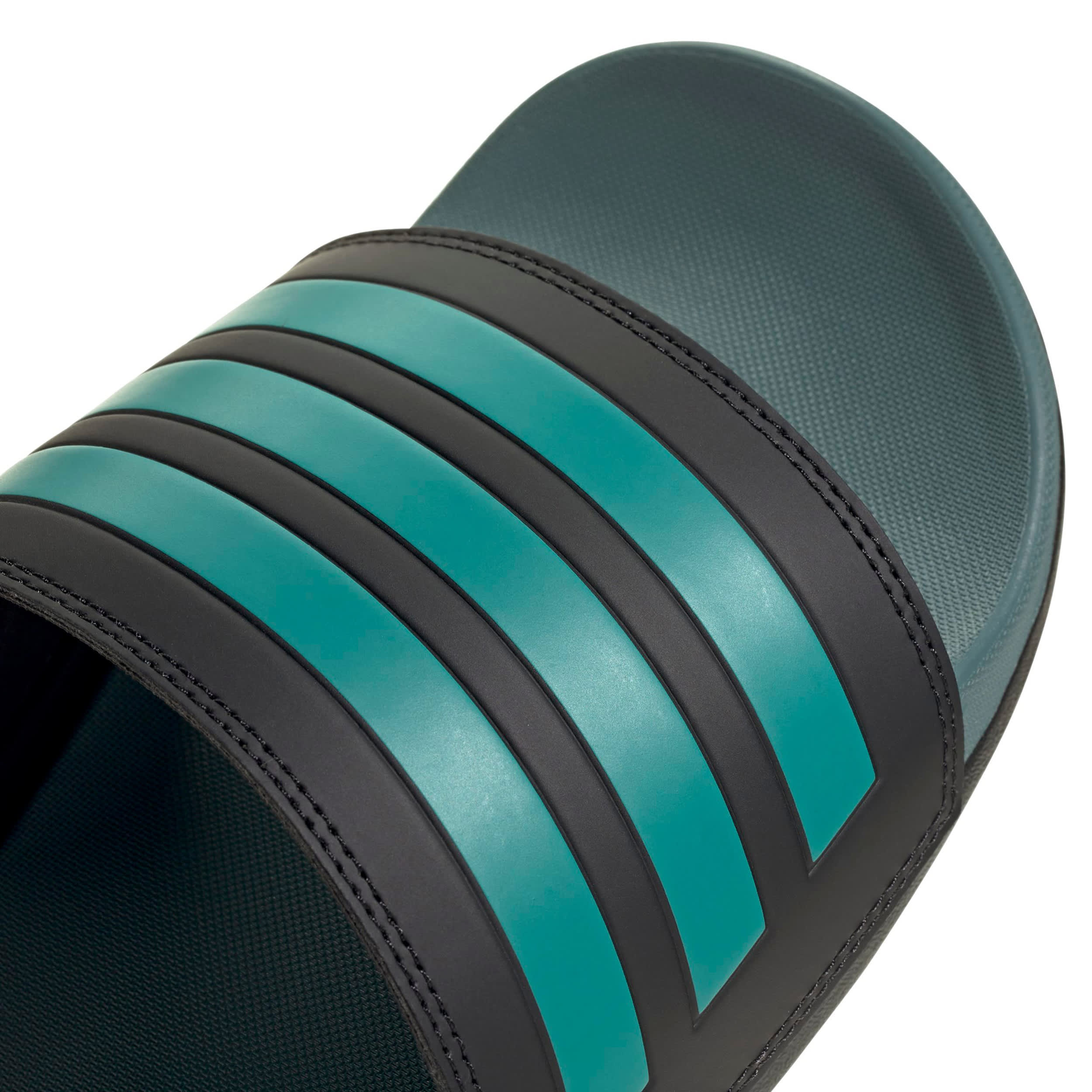 ADIDAS-MENS ADILETTE COMFORT SLIDE-BLACK & BLUE