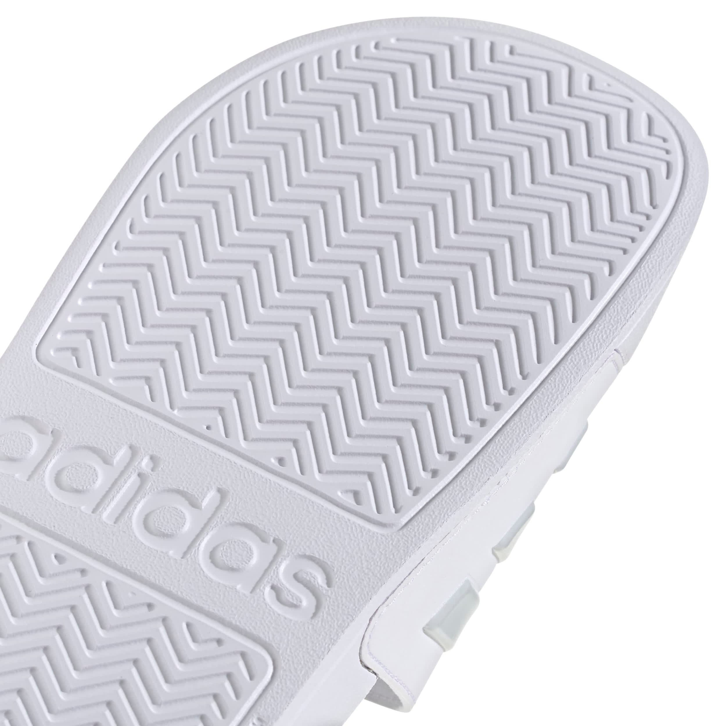 ADIDAS-MENS ADILETTE SHOWER SLIDE-WHITE & GREY