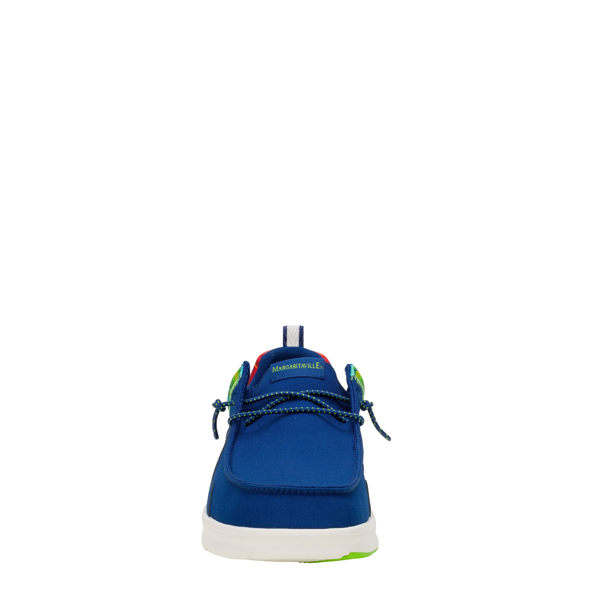 HEYDUDE-MENS WALLY HEY2O MARGARITAVILLE SLIP ON SNEAKER-NAVY & MULTICOLOR
