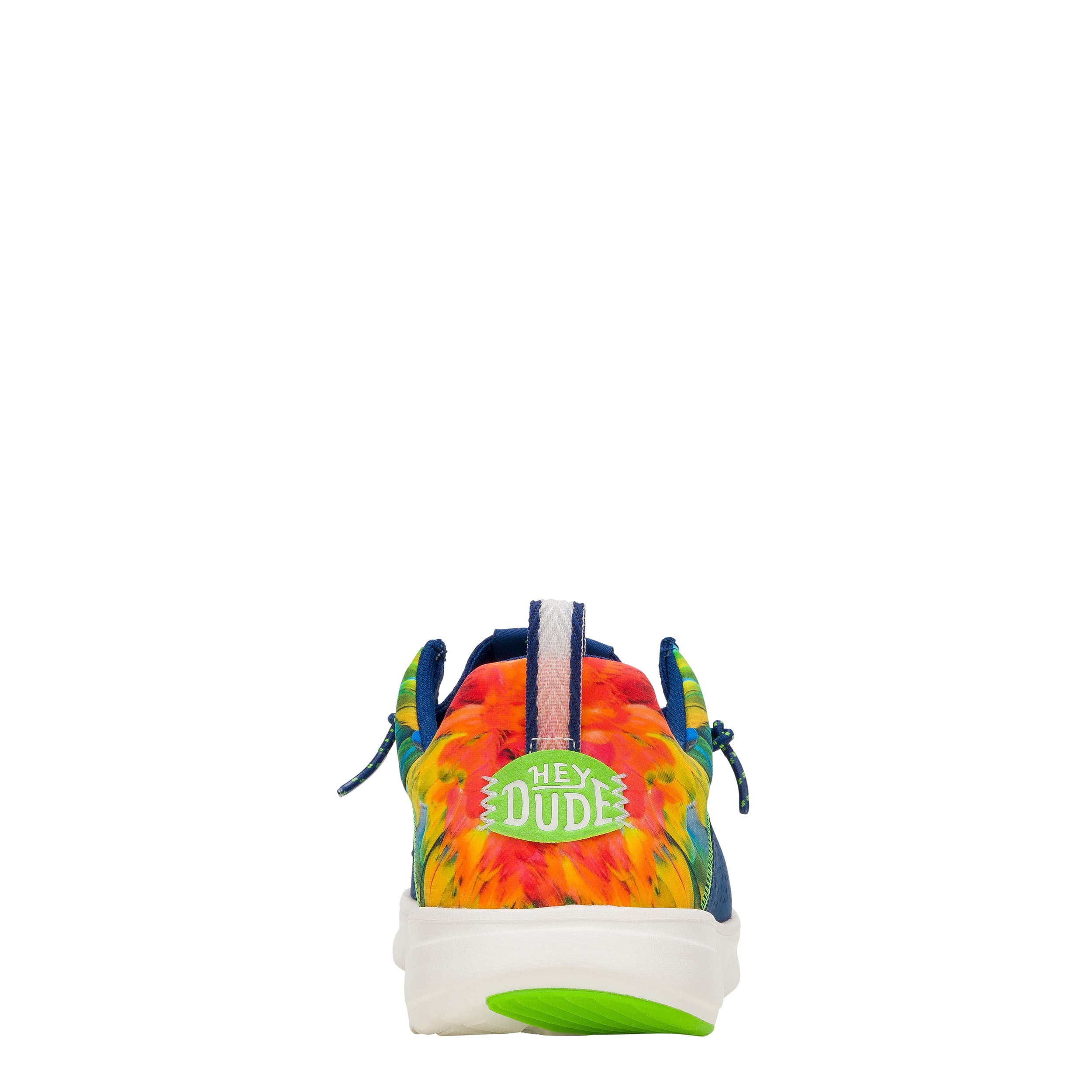 HEYDUDE-MENS WALLY HEY2O MARGARITAVILLE SLIP ON SNEAKER-NAVY & MULTICOLOR