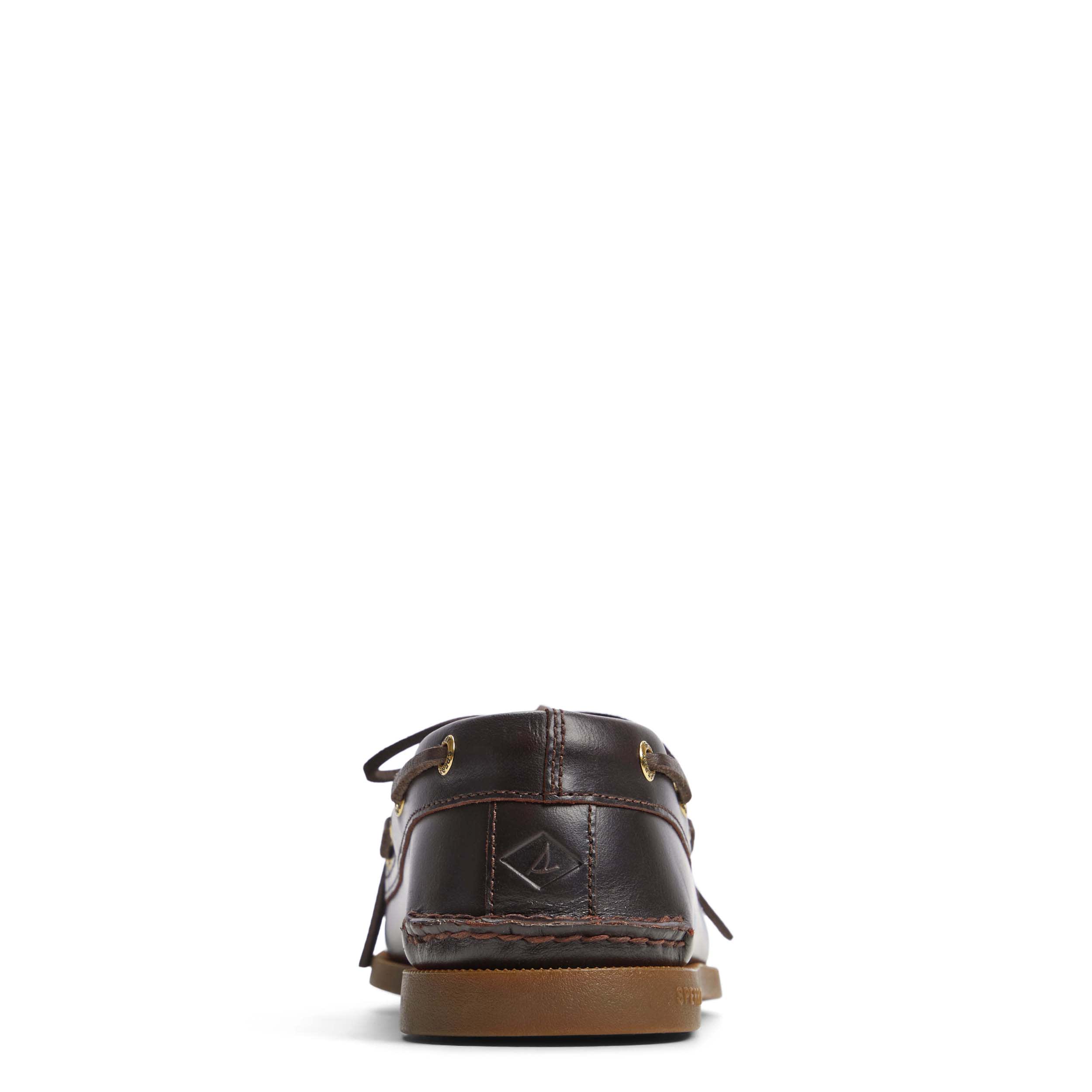 SPERRY-MENS A/O 2-EYE BOAT SHOE-DARK BROWN & 